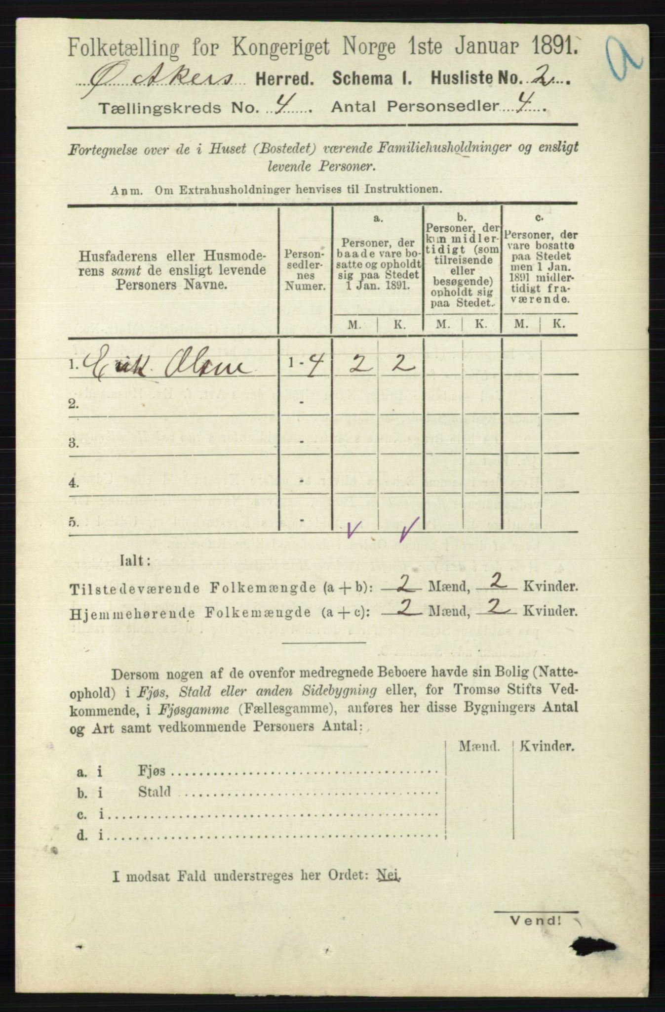 RA, Folketelling 1891 for 0218 Aker herred, 1891, s. 3858