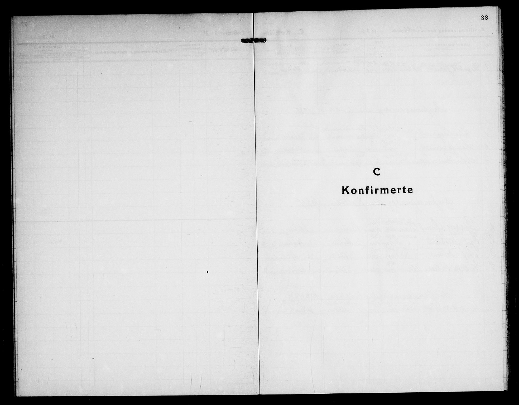 Vestby prestekontor Kirkebøker, SAO/A-10893/F/Fe/L0002: Ministerialbok nr. V 2, 1932-1946, s. 38