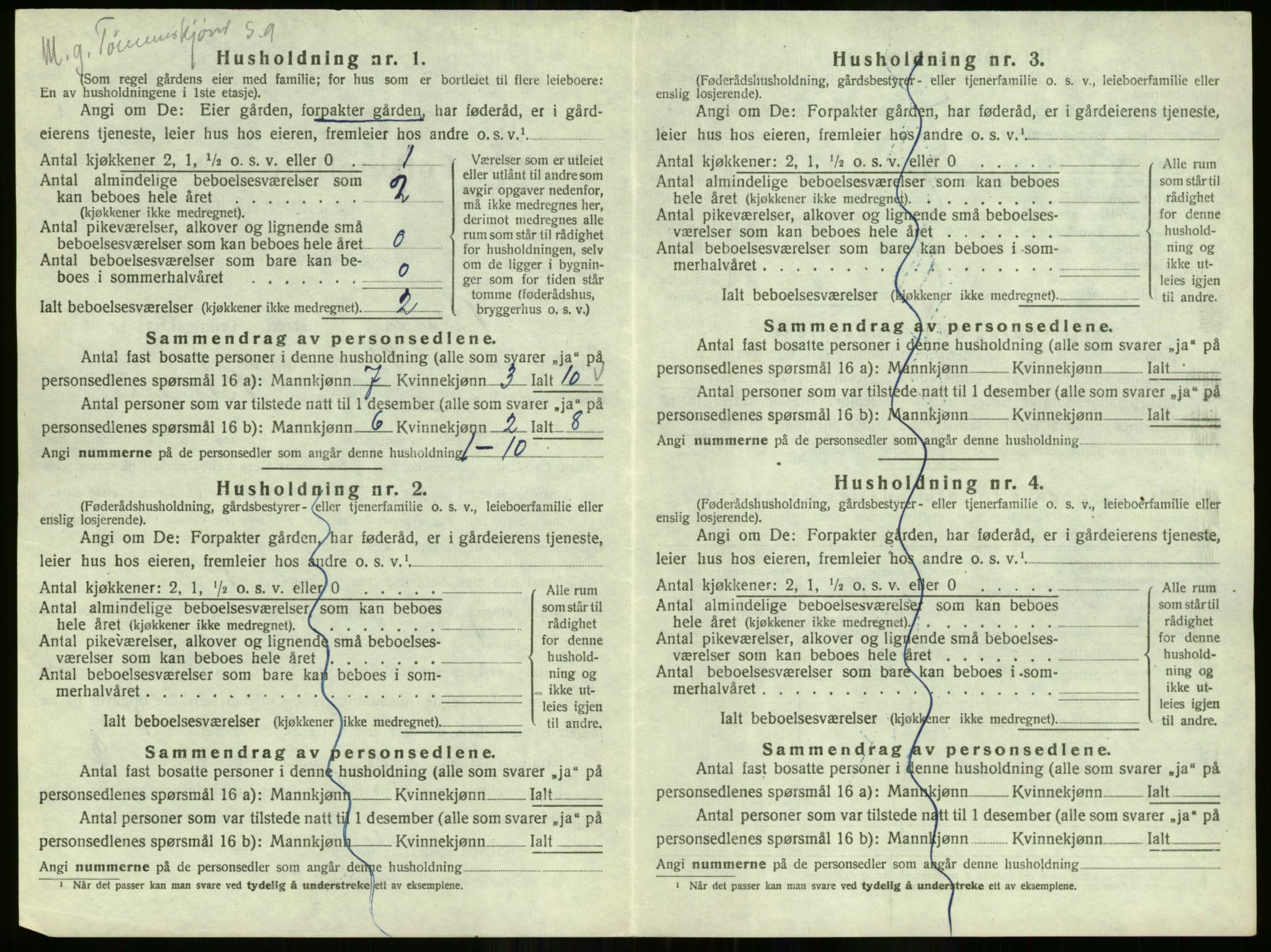 SAO, Folketelling 1920 for 0225 Blaker herred, 1920, s. 31