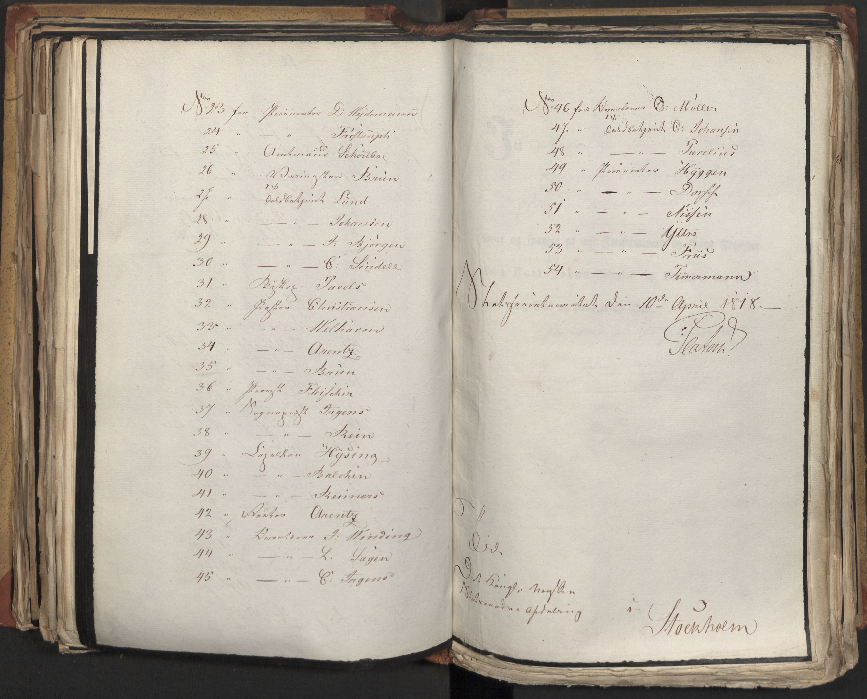 Statsrådsavdelingen i Stockholm, AV/RA-S-1003/D/Da/L0013: Regjeringsinnstillinger nr. 2761-2889, 1818, s. 330