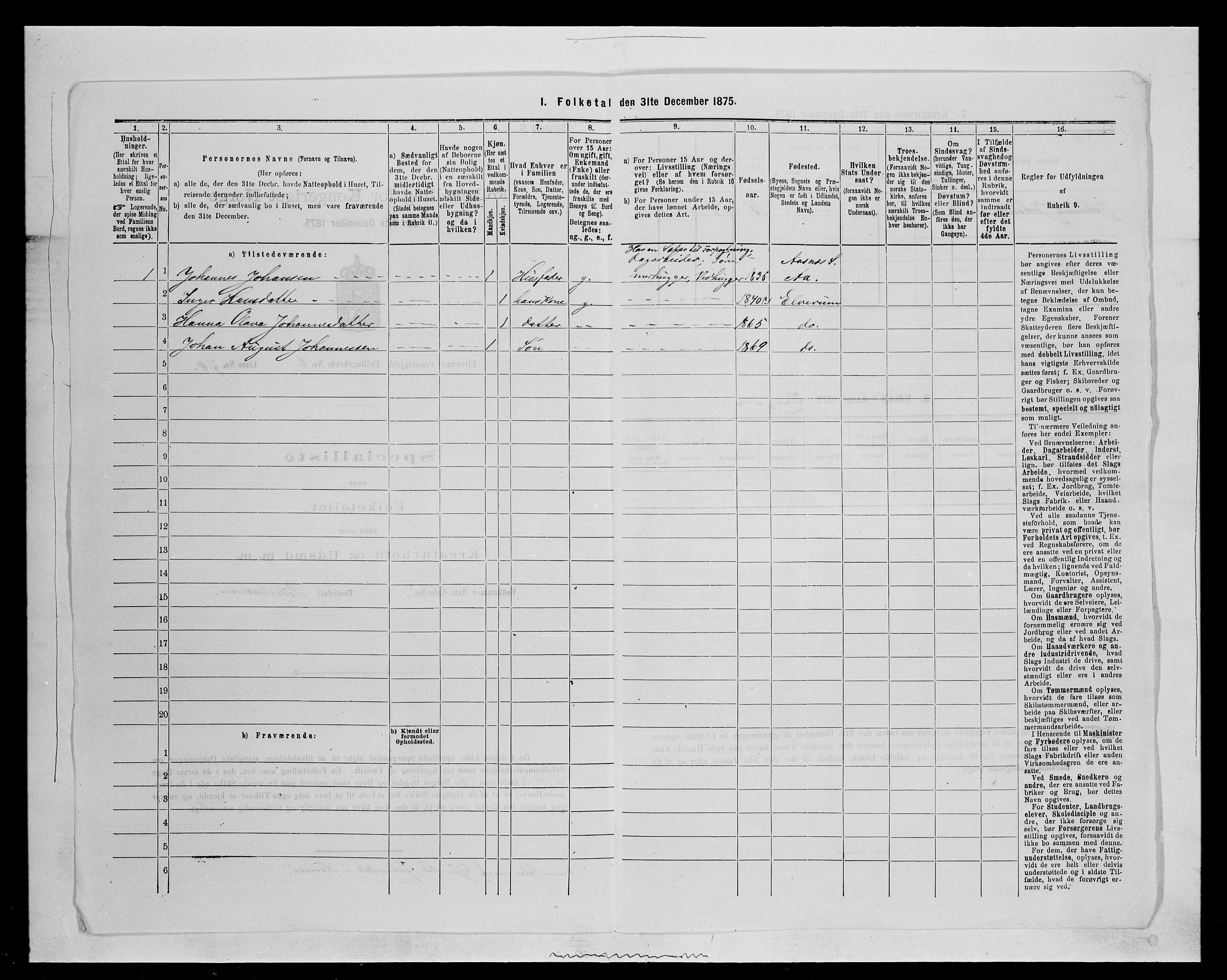 SAH, Folketelling 1875 for 0427P Elverum prestegjeld, 1875, s. 1897