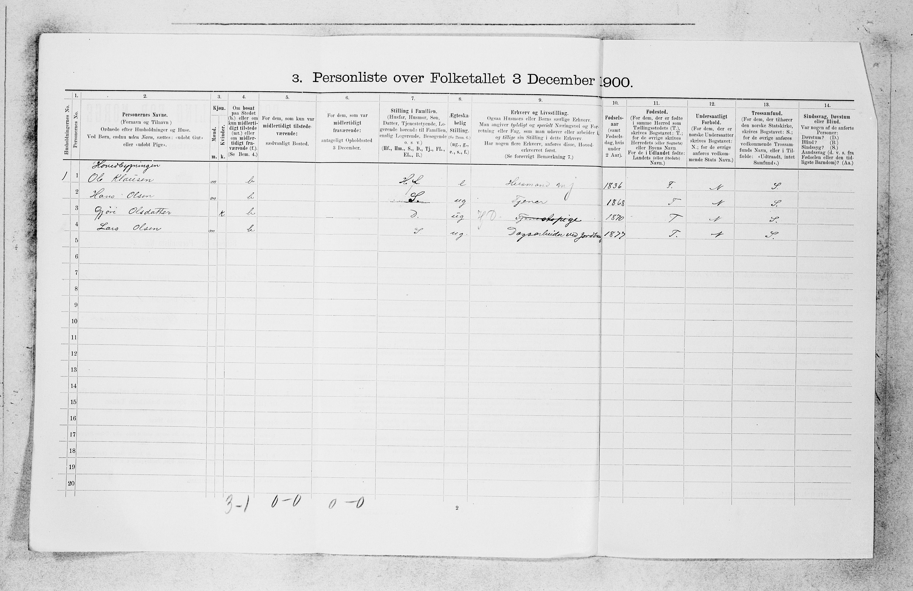 SAB, Folketelling 1900 for 1418 Balestrand herred, 1900, s. 640
