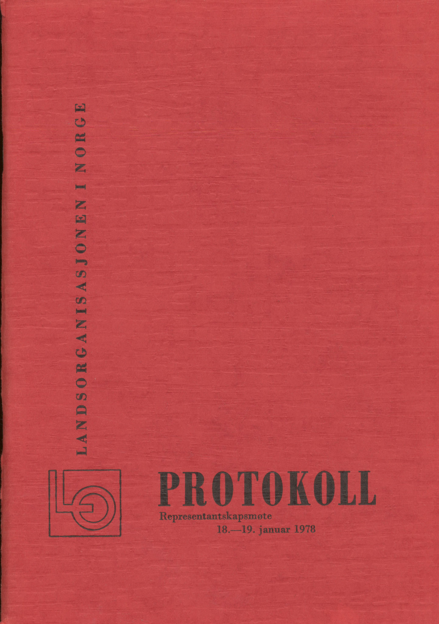 Landsorganisasjonen i Norge, AAB/ARK-1579, 1978-1992, s. 1