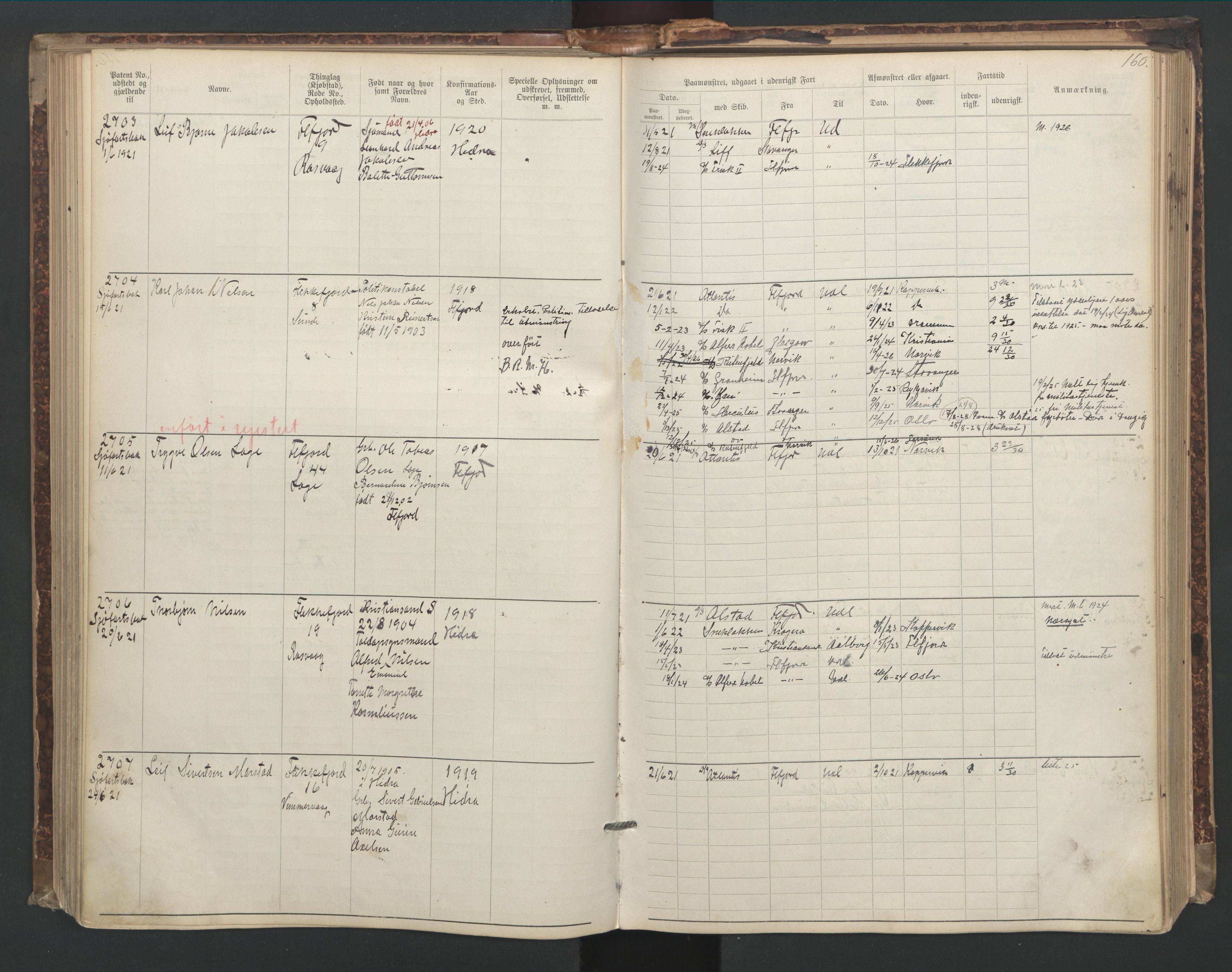 Flekkefjord mønstringskrets, AV/SAK-2031-0018/F/Fa/L0006: Annotasjonsrulle nr 1916-2964 med register, Æ-3, 1891-1948, s. 191