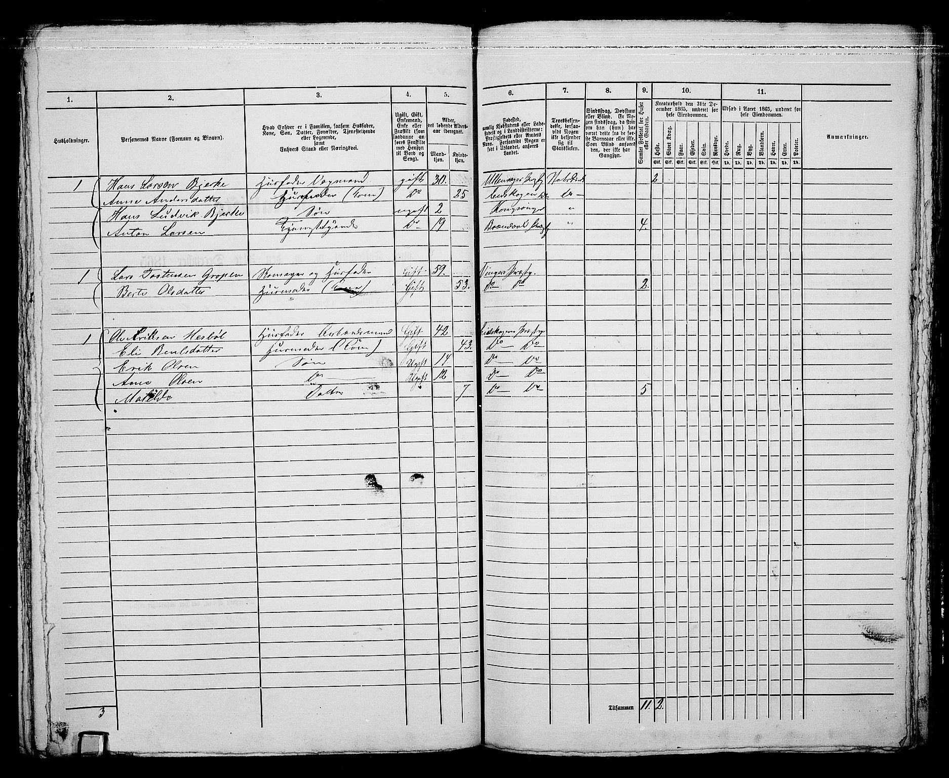 RA, Folketelling 1865 for 0402B Vinger prestegjeld, Kongsvinger kjøpstad, 1865, s. 124