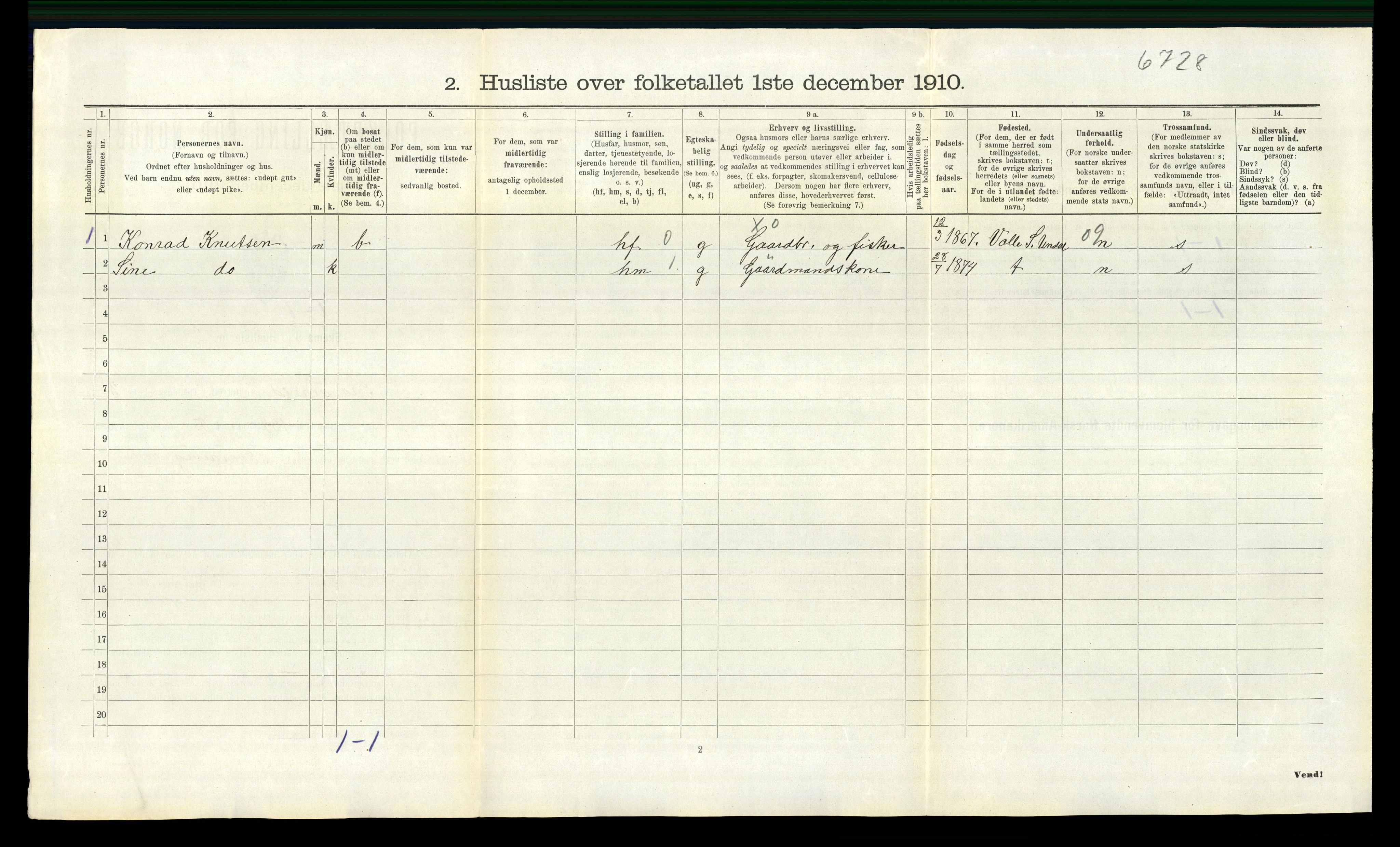 RA, Folketelling 1910 for 1030 Spangereid herred, 1910, s. 388