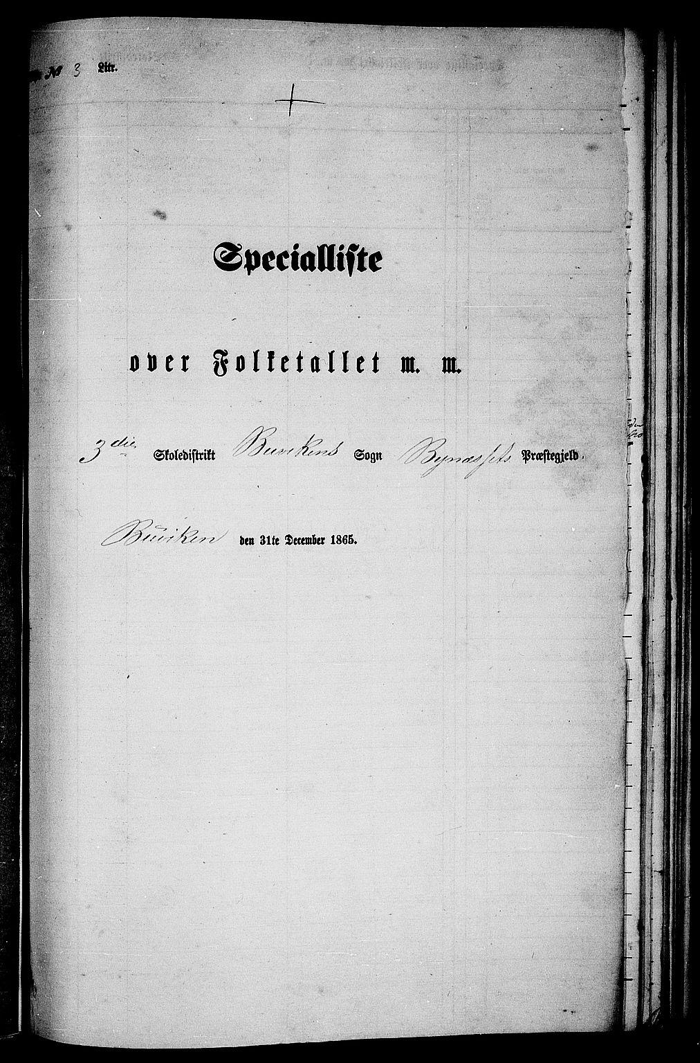 RA, Folketelling 1865 for 1655P Byneset prestegjeld, 1865, s. 51