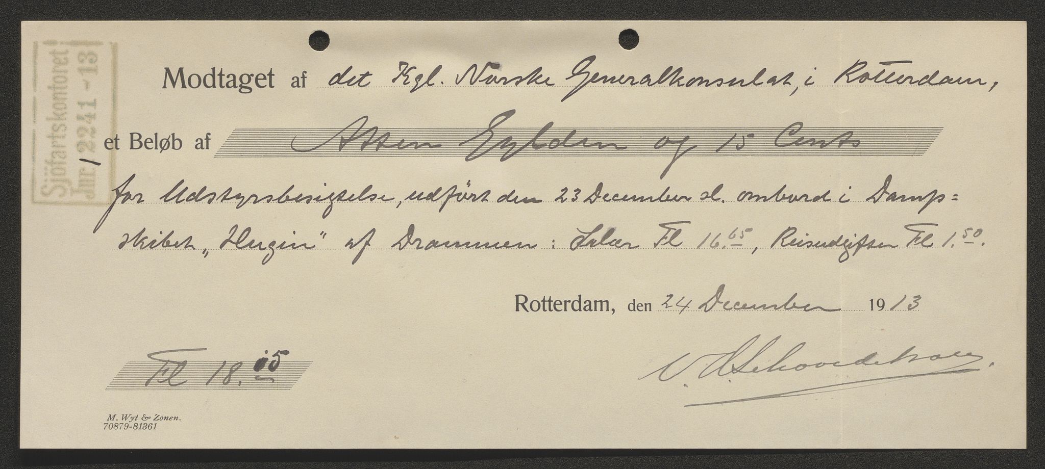 Sjøfartsdirektoratet med forløpere, skipsmapper slettede skip, RA/S-4998/F/Fa/L0519: --, 1850-1922, s. 244