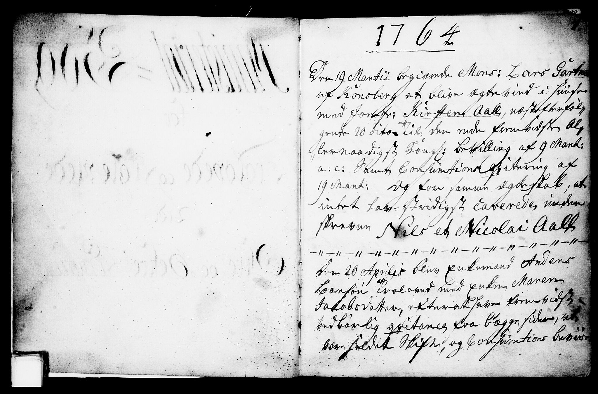 Porsgrunn kirkebøker , AV/SAKO-A-104/F/Fa/L0003: Ministerialbok nr. 3, 1764-1814, s. 0-1