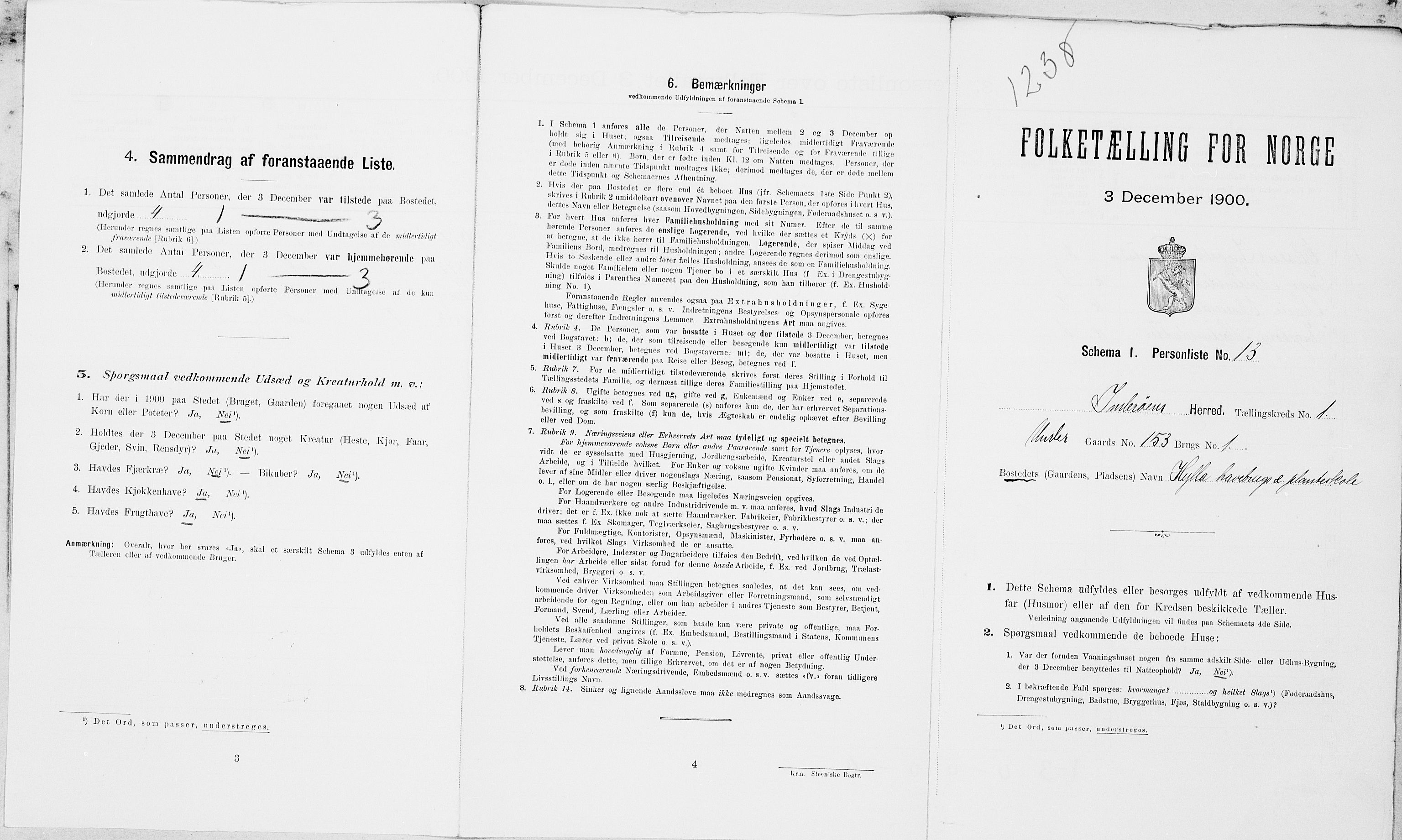 SAT, Folketelling 1900 for 1729 Inderøy herred, 1900, s. 138