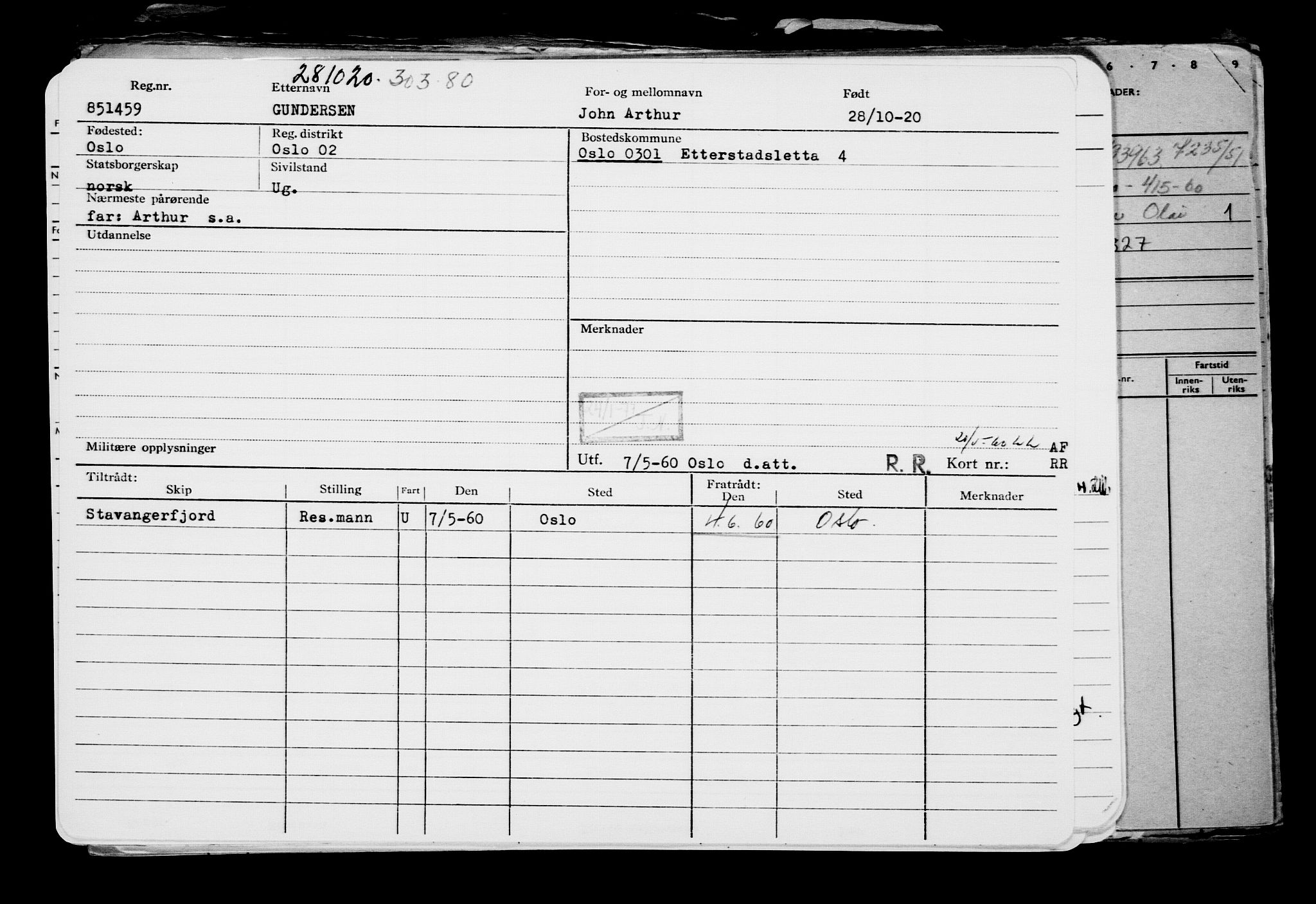 Direktoratet for sjømenn, AV/RA-S-3545/G/Gb/L0186: Hovedkort, 1920, s. 686