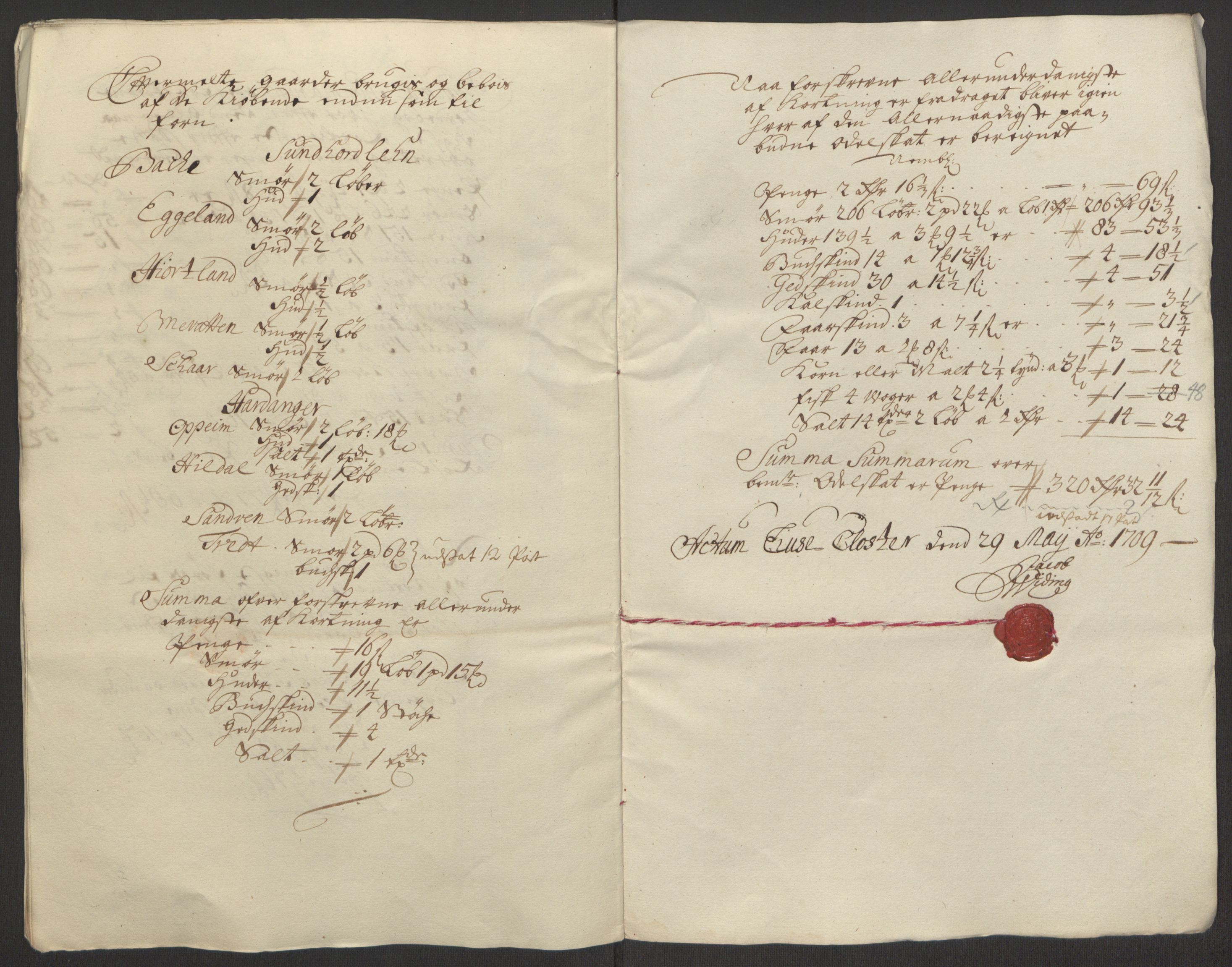 Rentekammeret inntil 1814, Reviderte regnskaper, Fogderegnskap, RA/EA-4092/R50/L3159: Fogderegnskap Lyse kloster, 1691-1709, s. 286