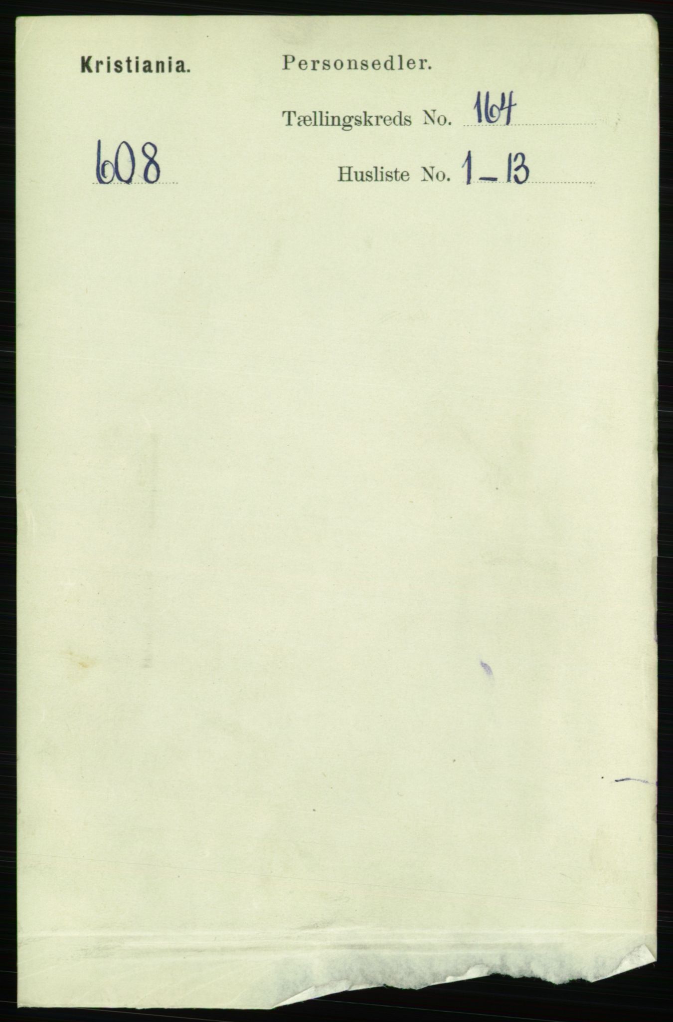 RA, Folketelling 1891 for 0301 Kristiania kjøpstad, 1891, s. 94440