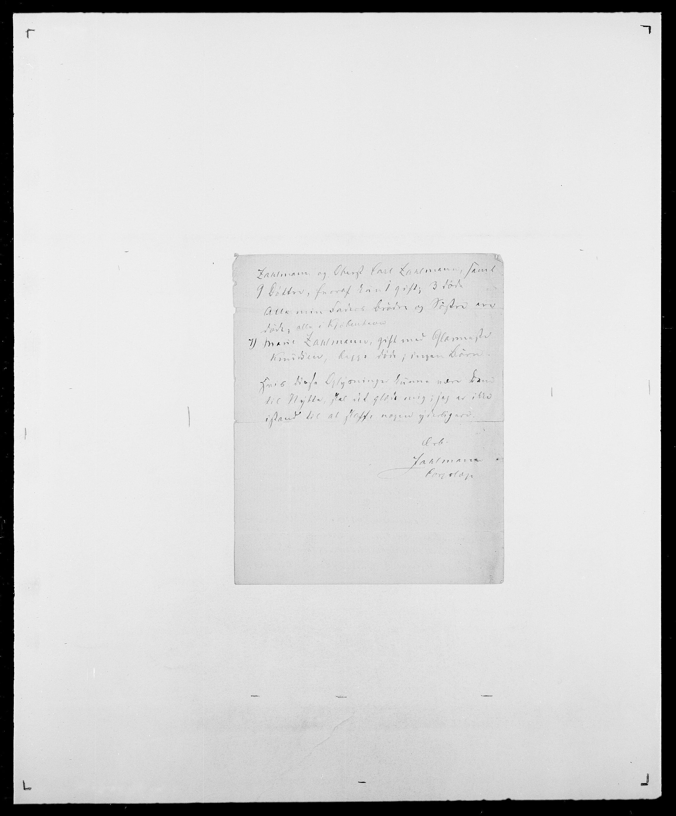 Delgobe, Charles Antoine - samling, SAO/PAO-0038/D/Da/L0043: Wulfsberg - v. Zanten, s. 83