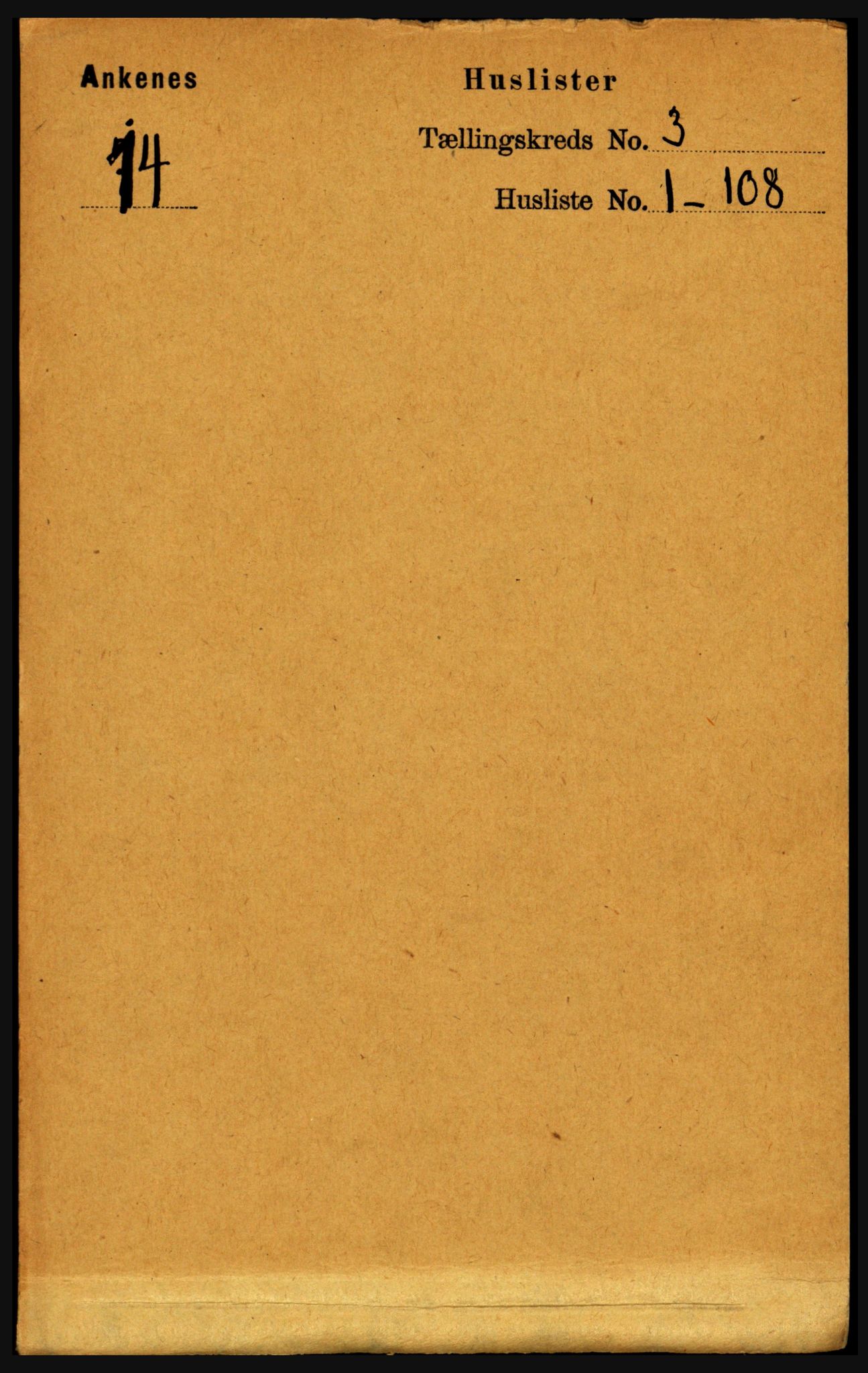 RA, Folketelling 1891 for 1855 Ankenes herred, 1891, s. 1463