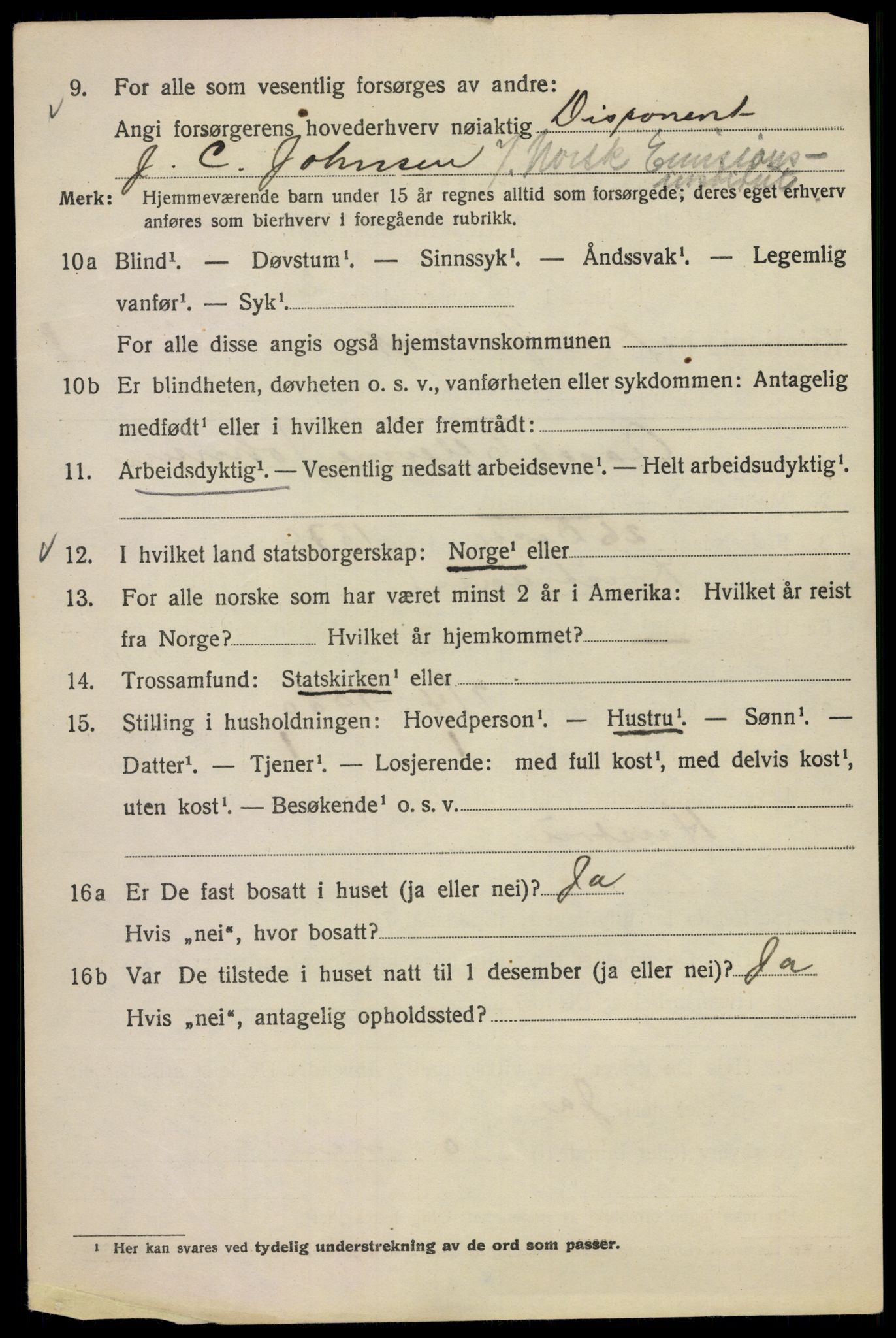 SAO, Folketelling 1920 for 0301 Kristiania kjøpstad, 1920, s. 414024