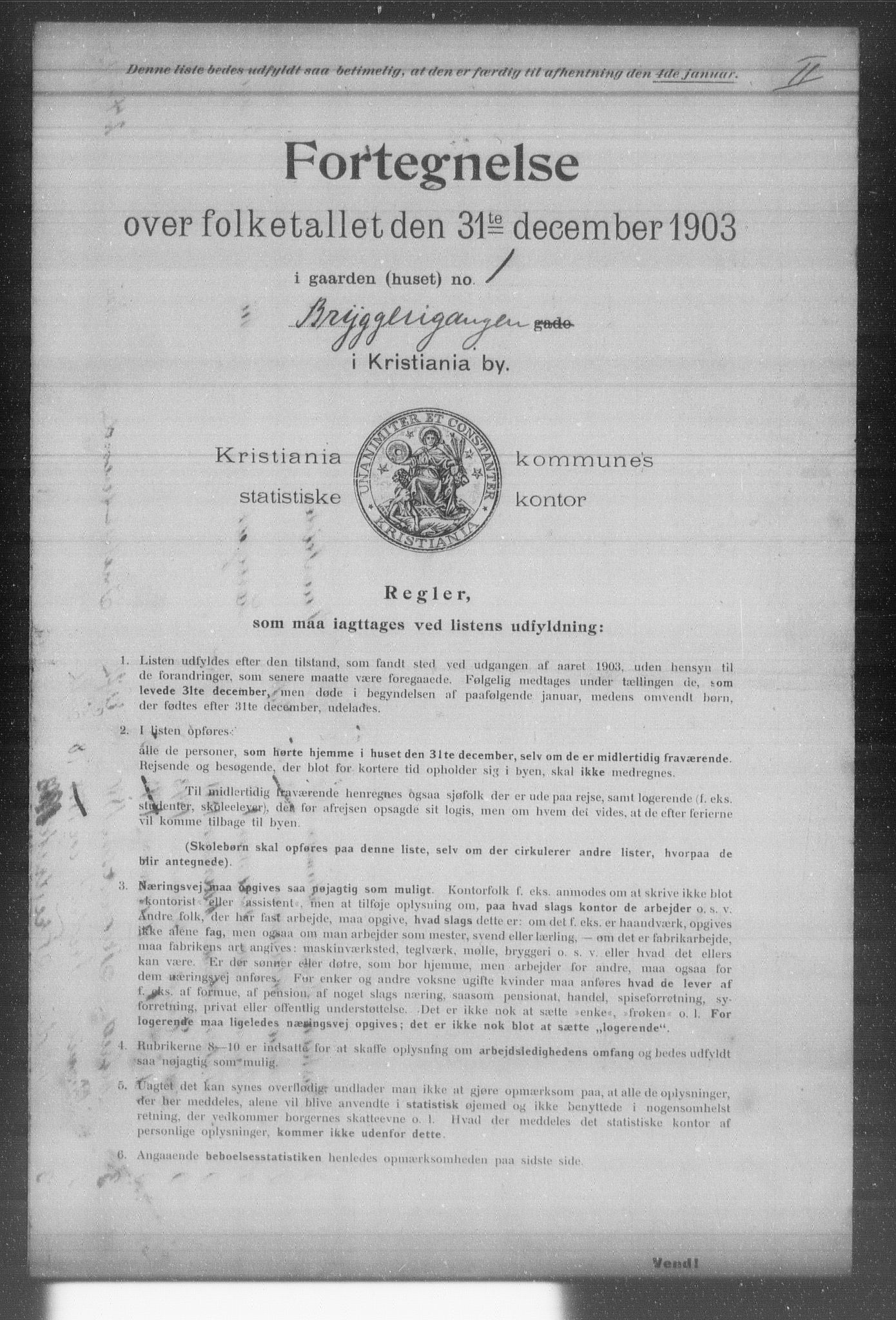 OBA, Kommunal folketelling 31.12.1903 for Kristiania kjøpstad, 1903, s. 2140