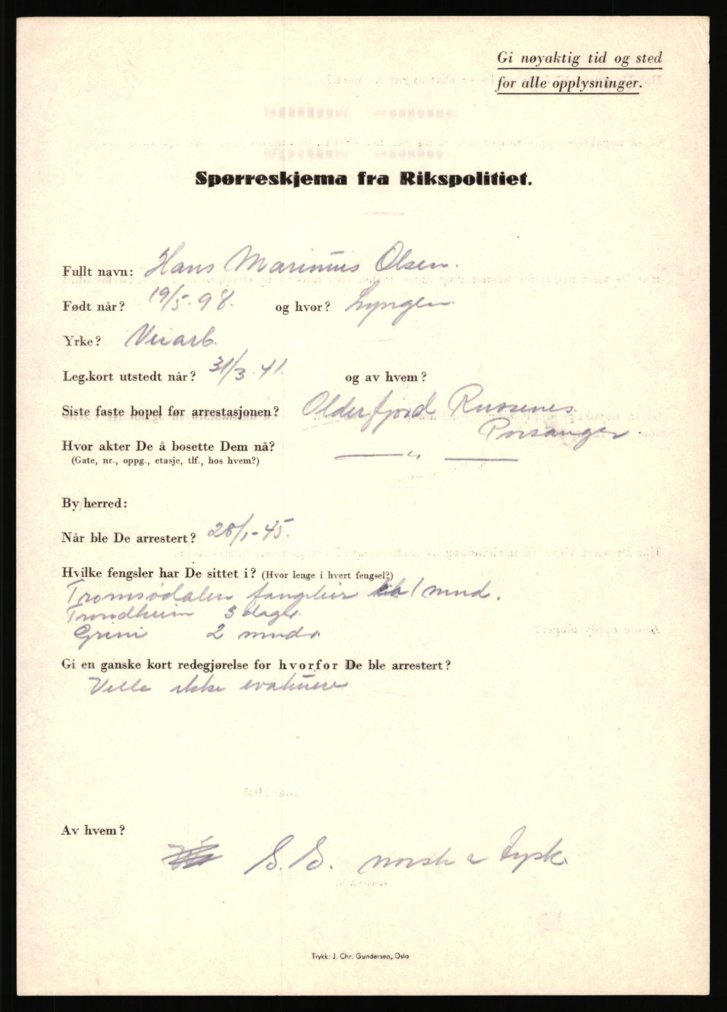 Rikspolitisjefen, AV/RA-S-1560/L/L0013: Noss, Eirik - Petrussen, Sigurd, 1940-1945, s. 444