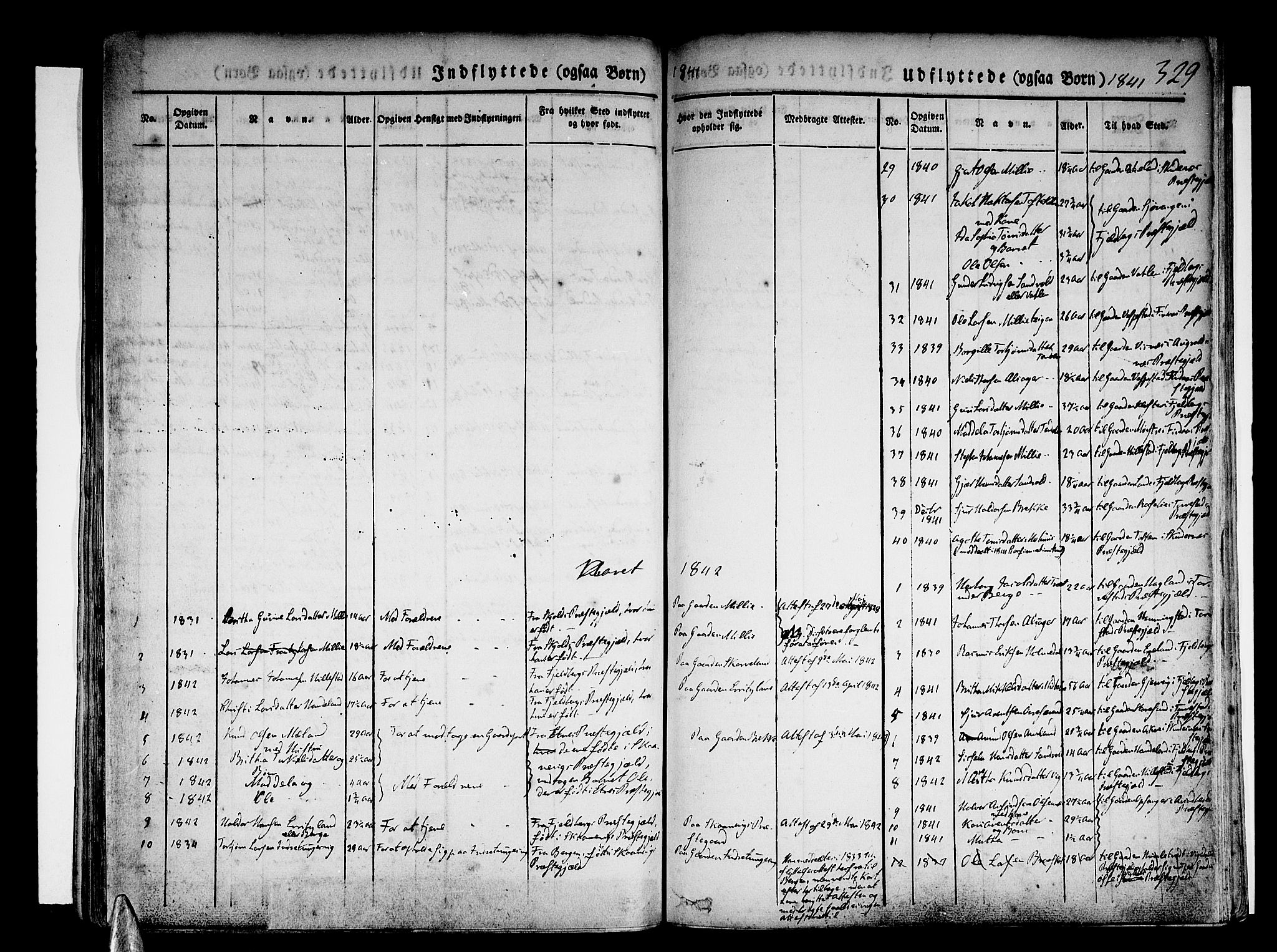 Skånevik sokneprestembete, SAB/A-77801/H/Haa: Ministerialbok nr. A 4, 1828-1848, s. 329