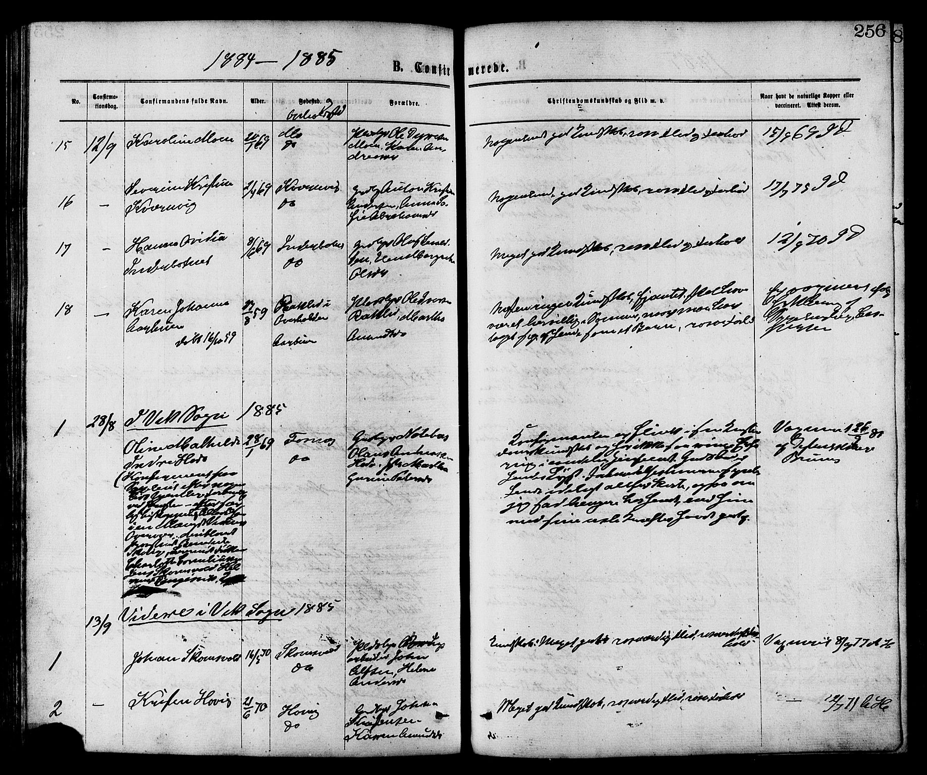 Ministerialprotokoller, klokkerbøker og fødselsregistre - Nord-Trøndelag, AV/SAT-A-1458/773/L0616: Ministerialbok nr. 773A07, 1870-1887, s. 256