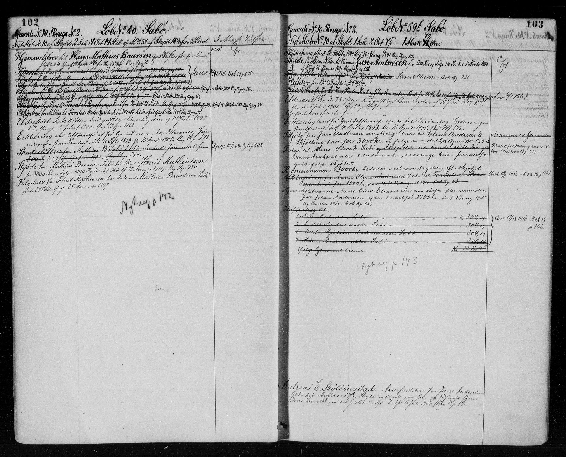 Karmsund sorenskriveri, AV/SAST-A-100311/01/II/IIA/L0013: Panteregister nr. II AB 13, 1872, s. 102-103