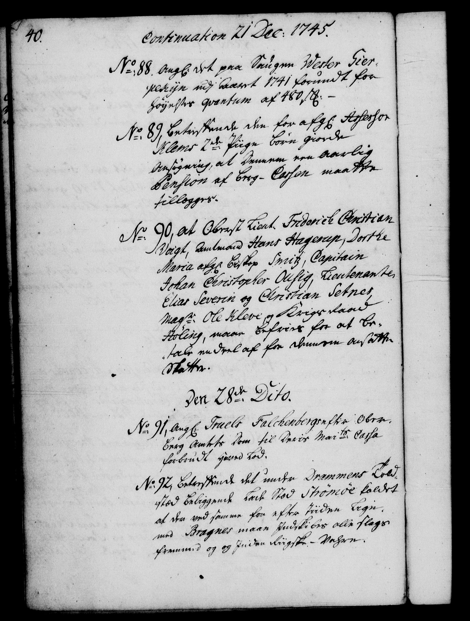 Rentekammeret, Kammerkanselliet, RA/EA-3111/G/Gf/Gfb/L0005: Register til norske relasjons- og resolusjonsprotokoller (merket RK 52.100), 1744-1754, s. 40