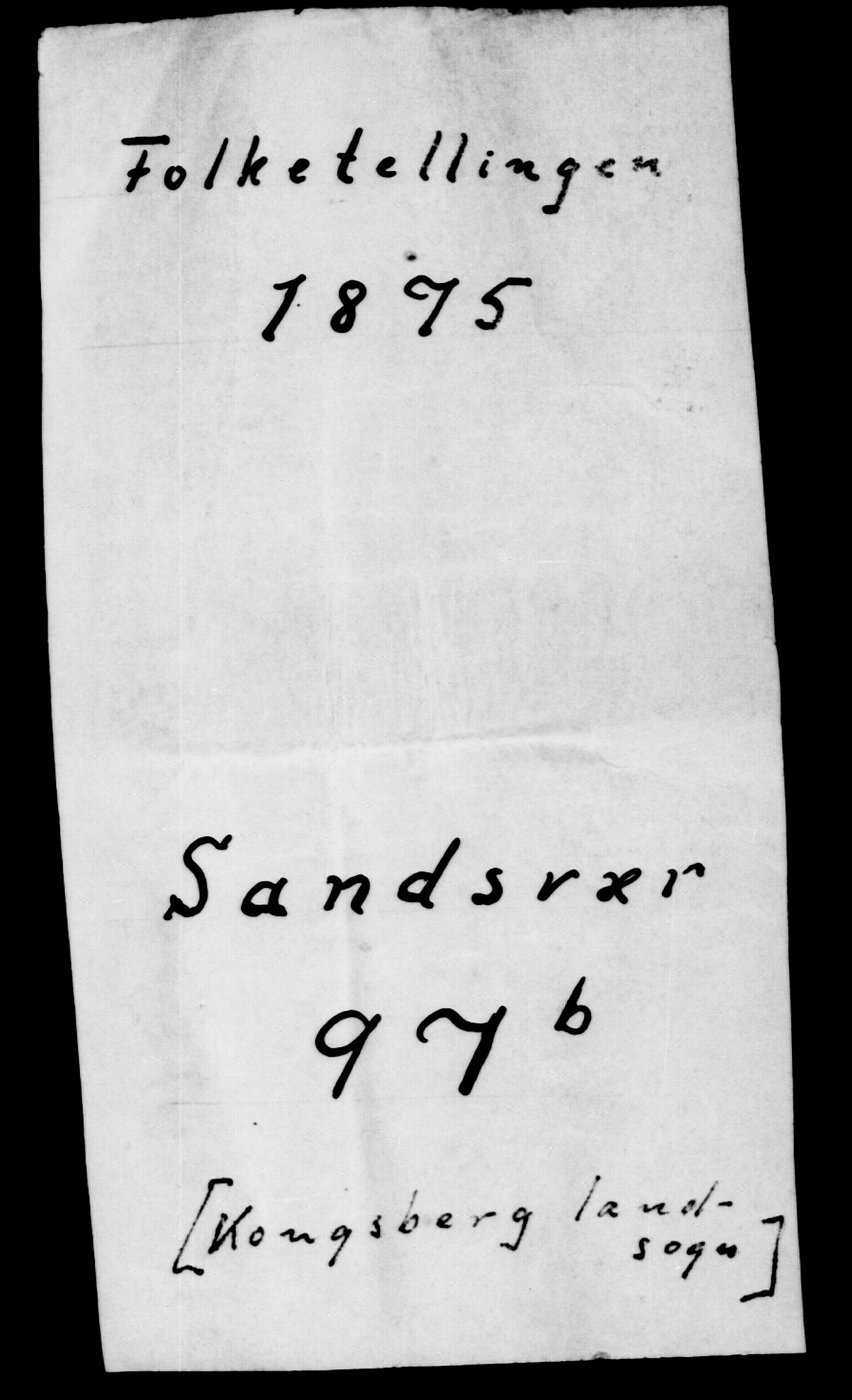 SAKO, Folketelling 1875 for 0692L Kongsberg prestegjeld, Kongsberg landsokn, 1875, s. 12