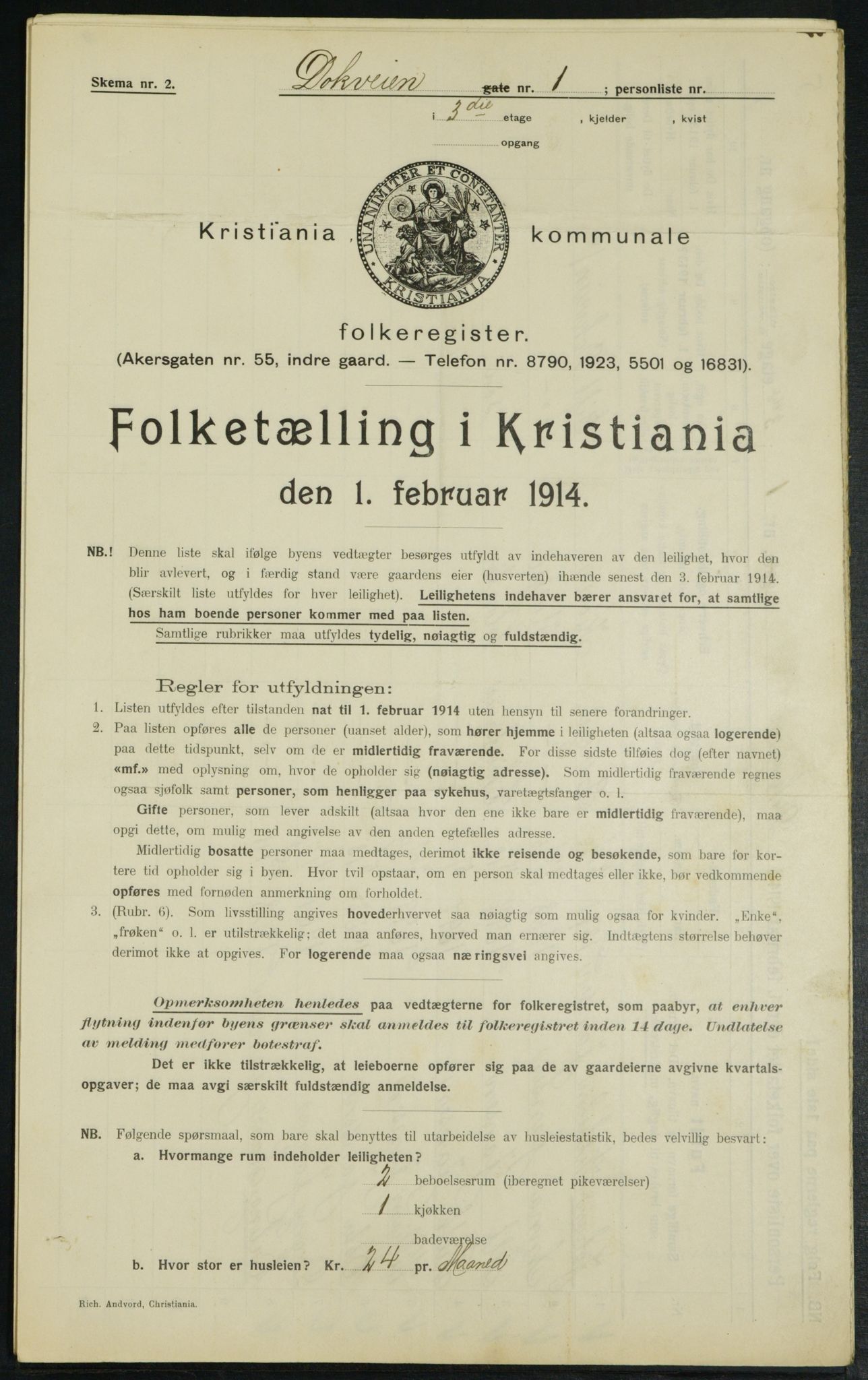 OBA, Kommunal folketelling 1.2.1914 for Kristiania, 1914, s. 15979