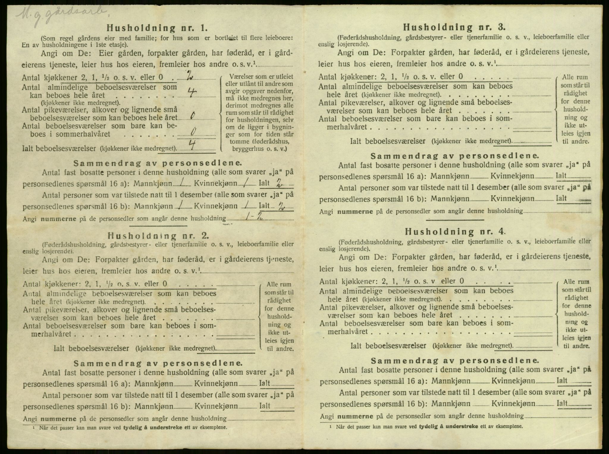 SAKO, Folketelling 1920 for 0612 Hole herred, 1920, s. 34