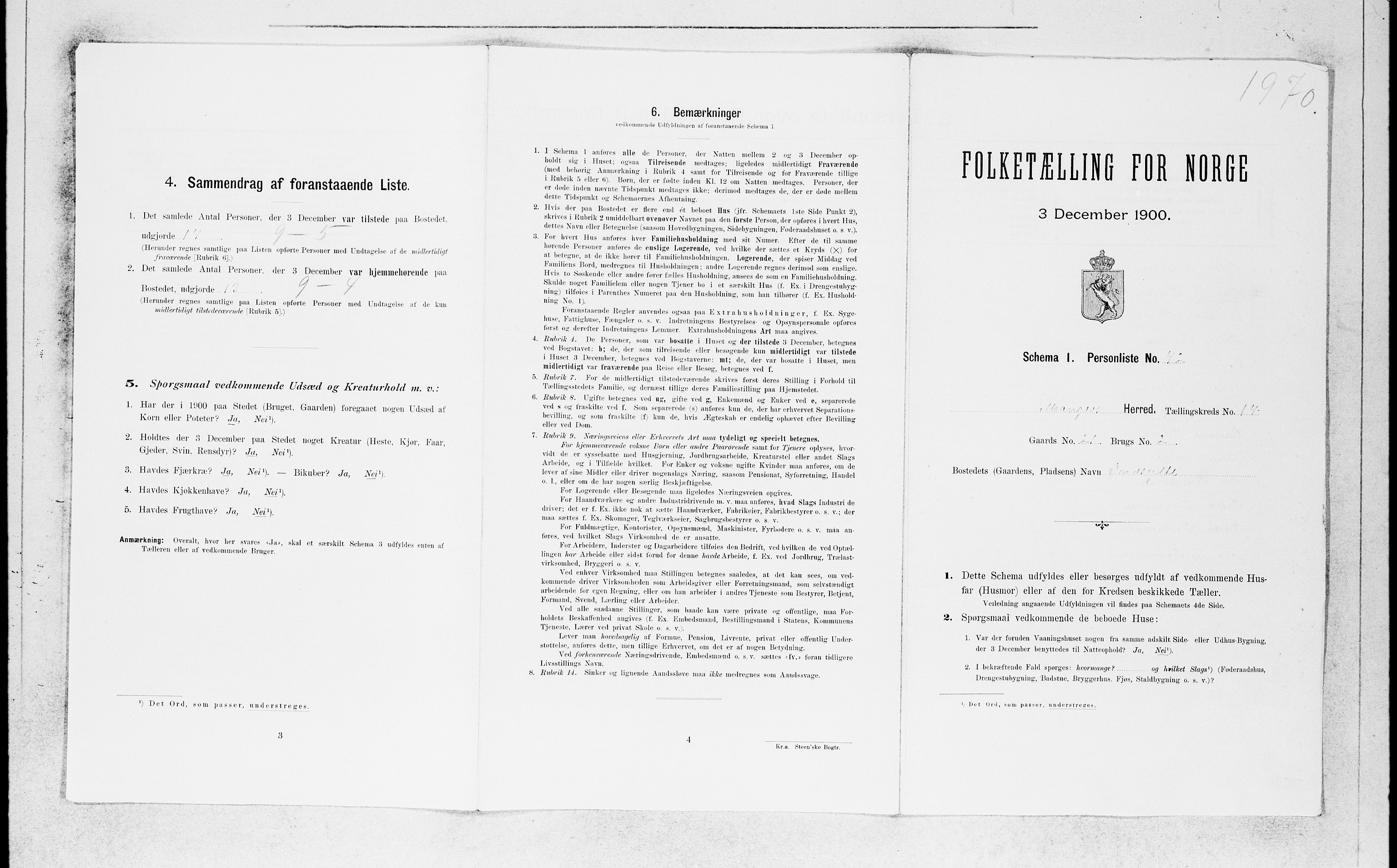SAB, Folketelling 1900 for 1261 Manger herred, 1900, s. 1314