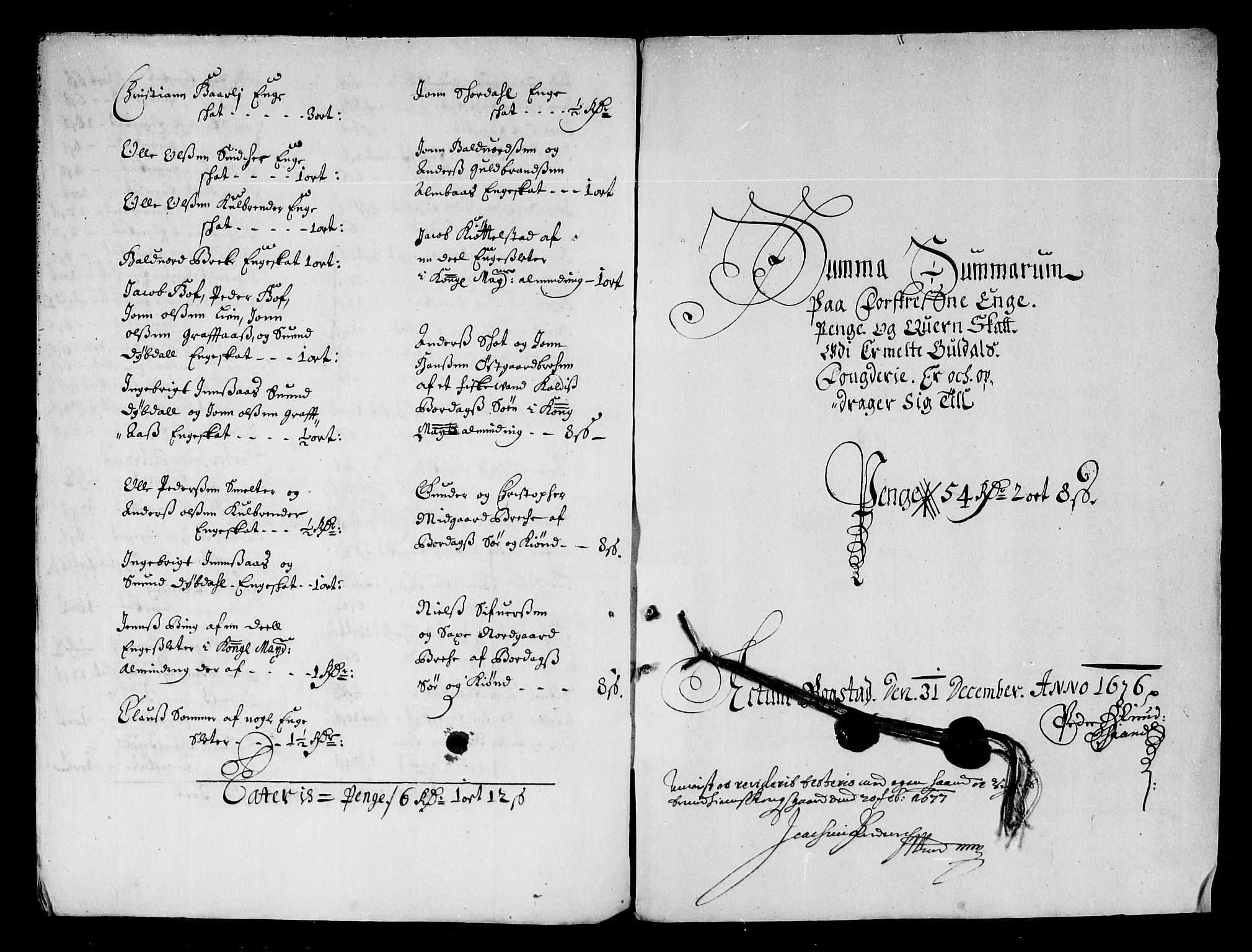 Rentekammeret inntil 1814, Reviderte regnskaper, Stiftamtstueregnskaper, Trondheim stiftamt og Nordland amt, RA/EA-6044/R/Rd/L0044: Trondheim stiftamt, 1671-1676