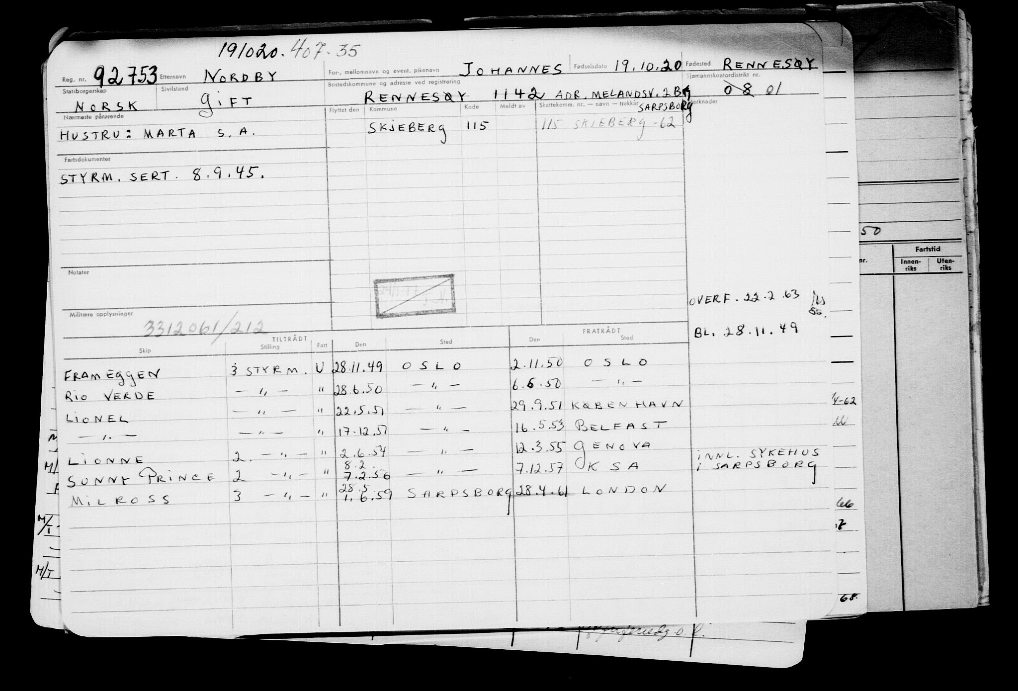 Direktoratet for sjømenn, AV/RA-S-3545/G/Gb/L0186: Hovedkort, 1920, s. 470