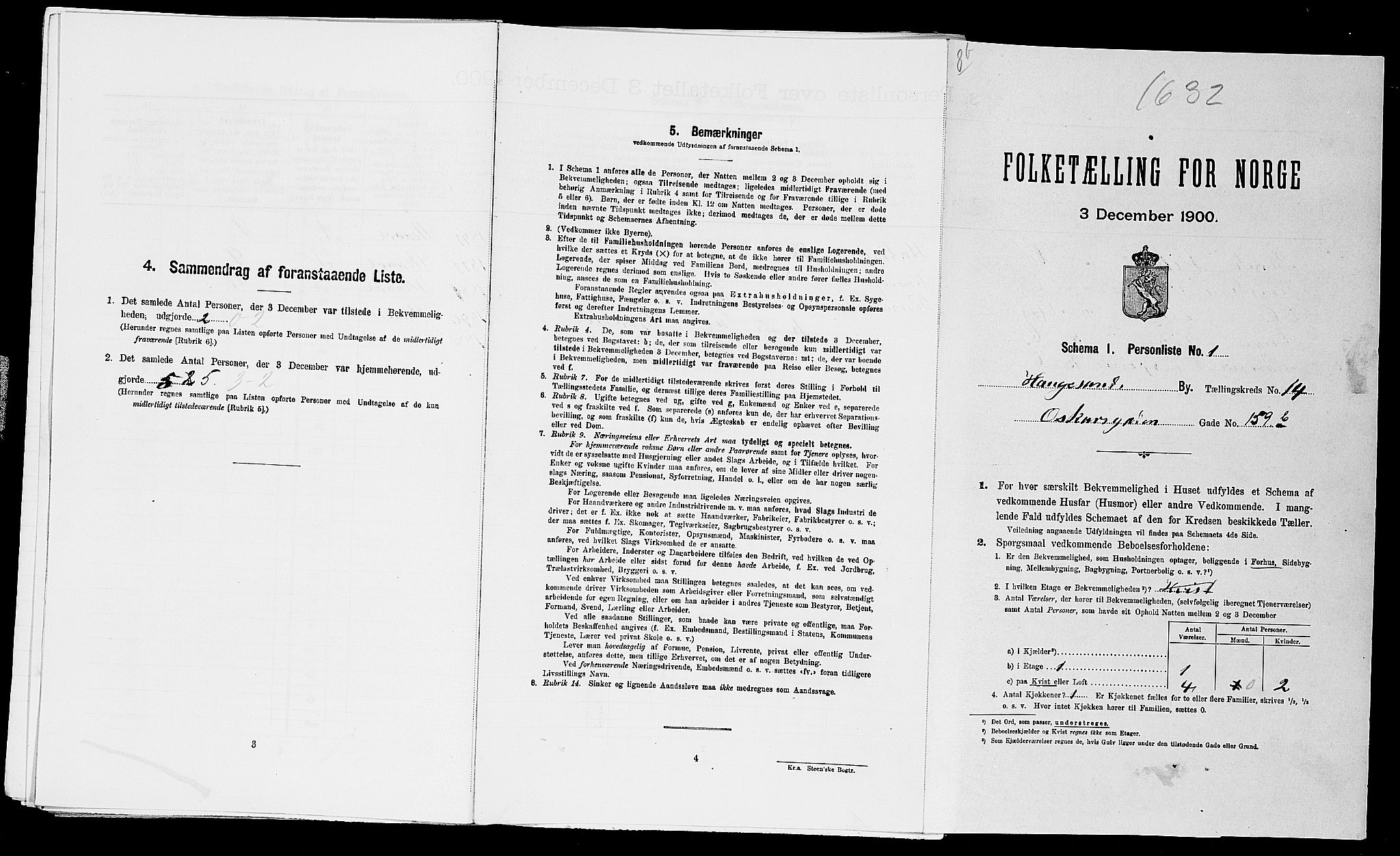 SAST, Folketelling 1900 for 1106 Haugesund kjøpstad, 1900, s. 2110