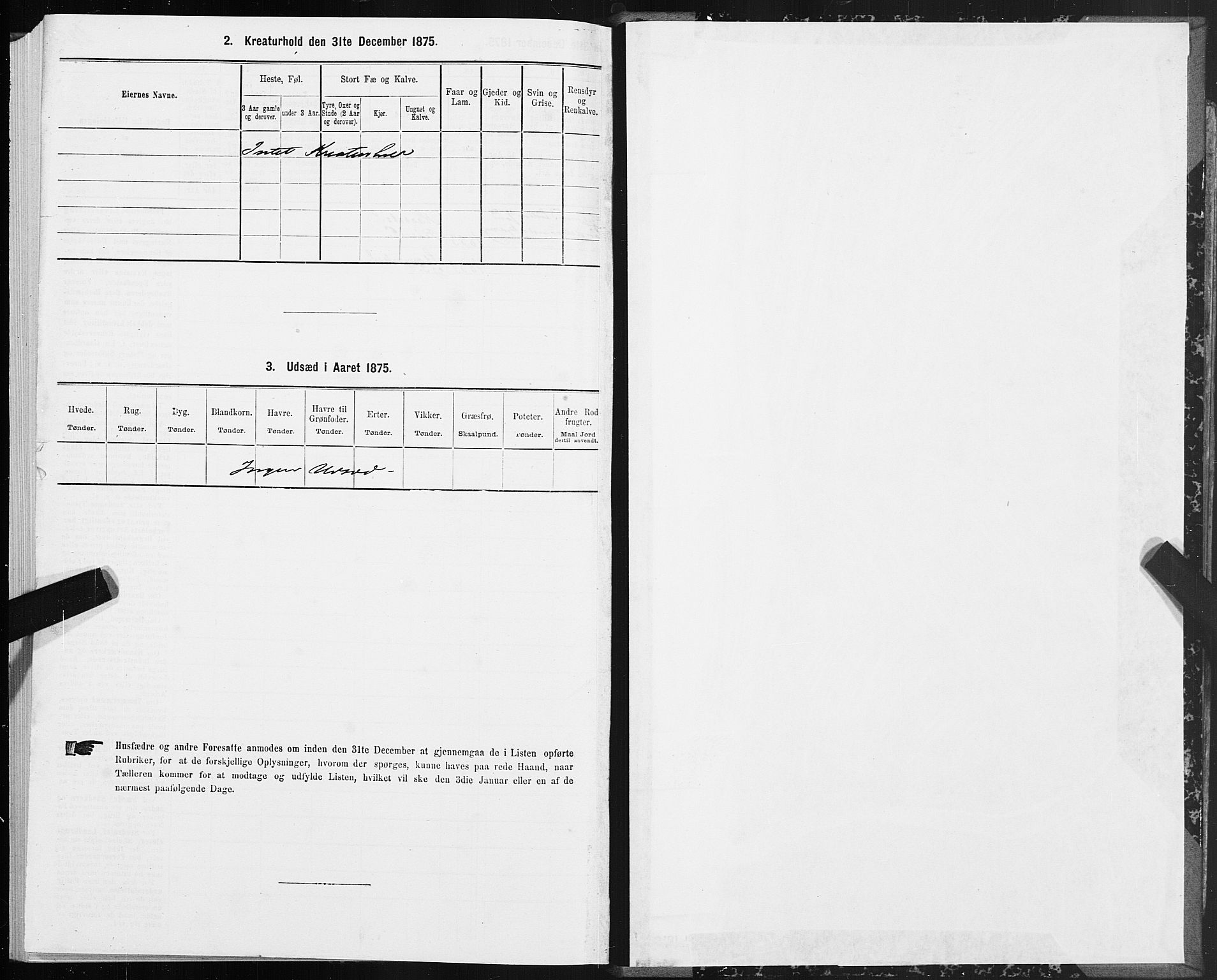 SAT, Folketelling 1875 for 1564P Stangvik prestegjeld, 1875