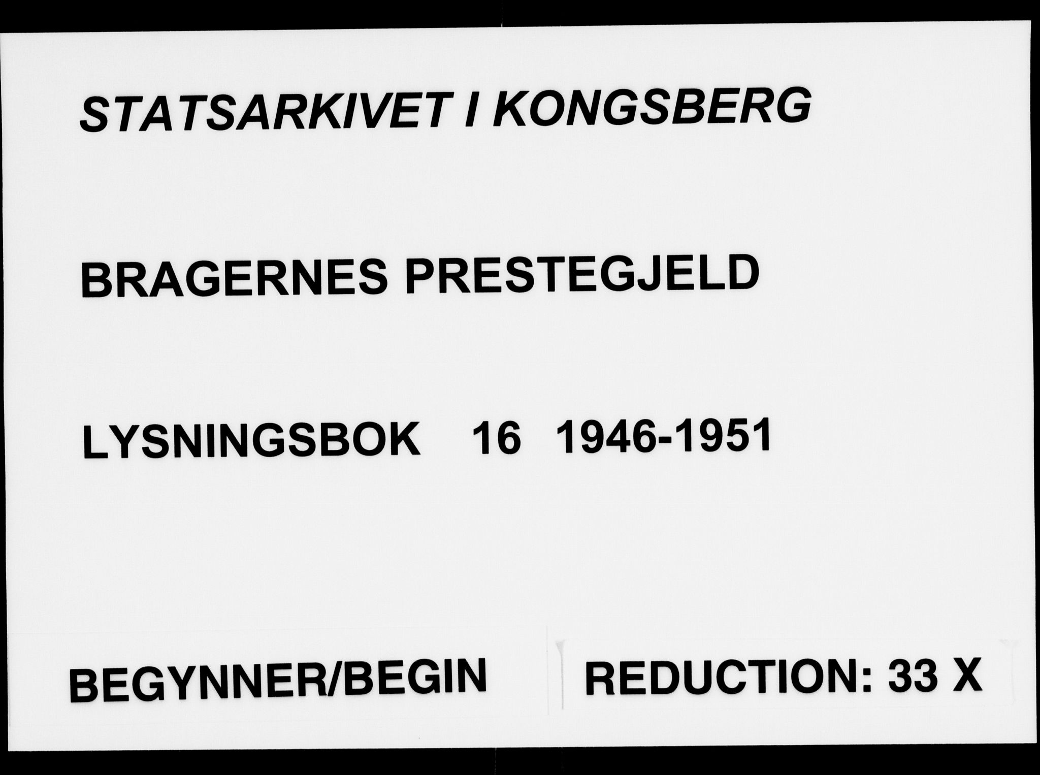 Bragernes kirkebøker, SAKO/A-6/H/Ha/L0016: Lysningsprotokoll nr. 16, 1946-1951