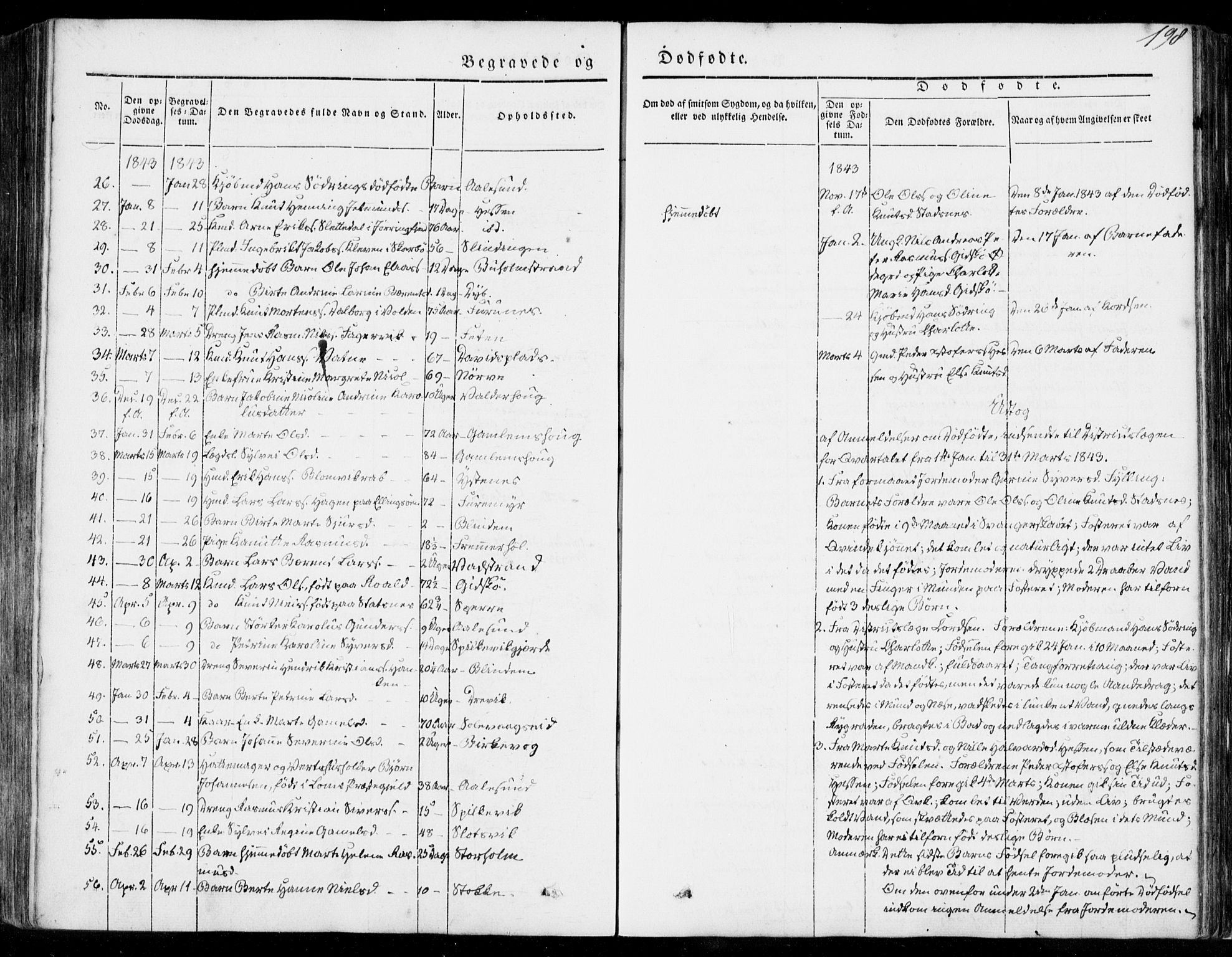 Ministerialprotokoller, klokkerbøker og fødselsregistre - Møre og Romsdal, SAT/A-1454/528/L0396: Ministerialbok nr. 528A07, 1839-1847, s. 198