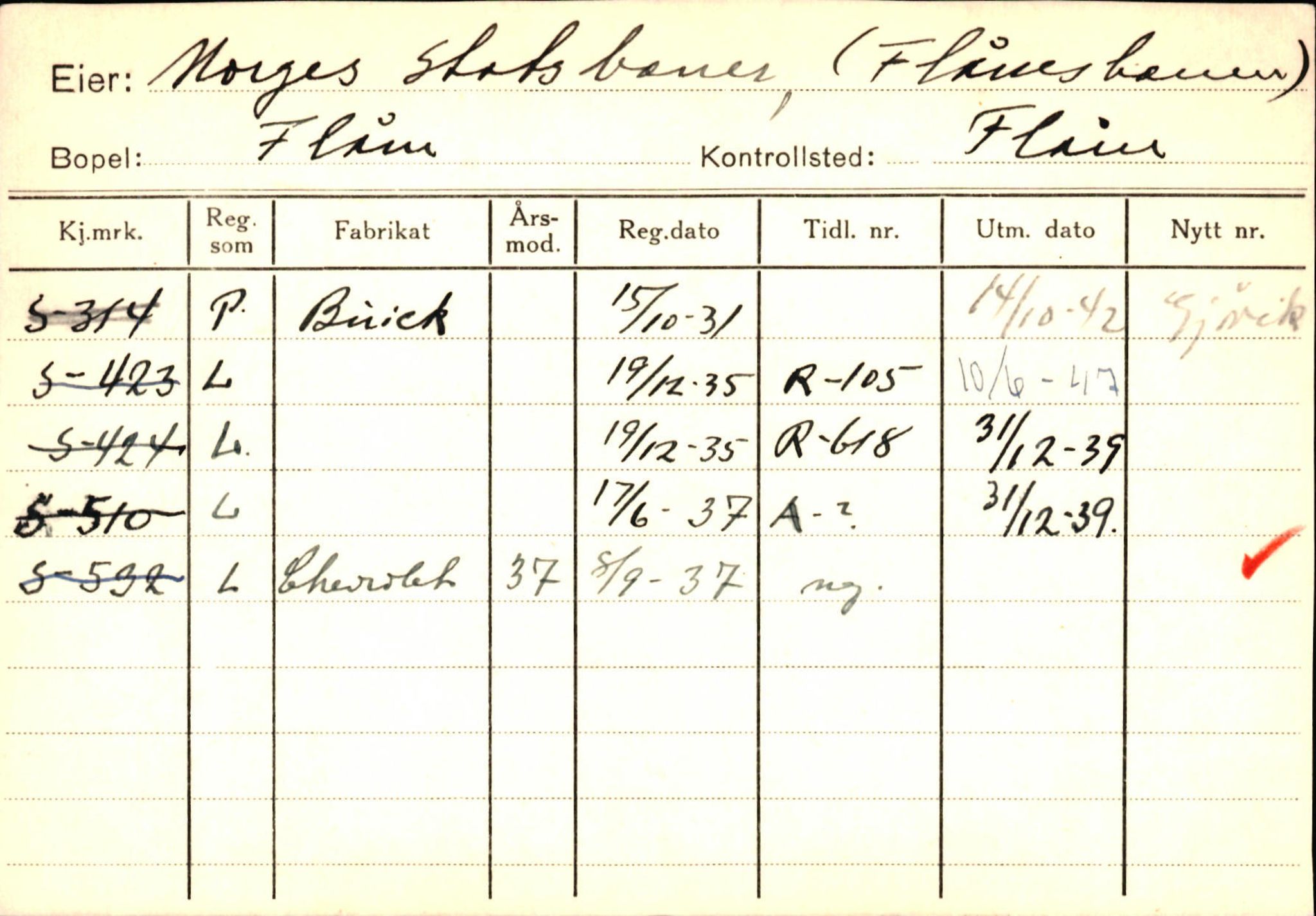 Statens vegvesen, Sogn og Fjordane vegkontor, SAB/A-5301/4/F/L0125: Eigarregister Sogndal V-Å. Aurland A-Å. Fjaler A-N, 1945-1975, s. 901