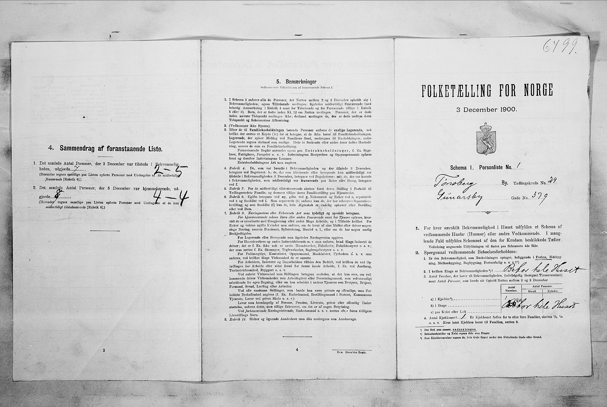 RA, Folketelling 1900 for 0705 Tønsberg kjøpstad, 1900, s. 4551