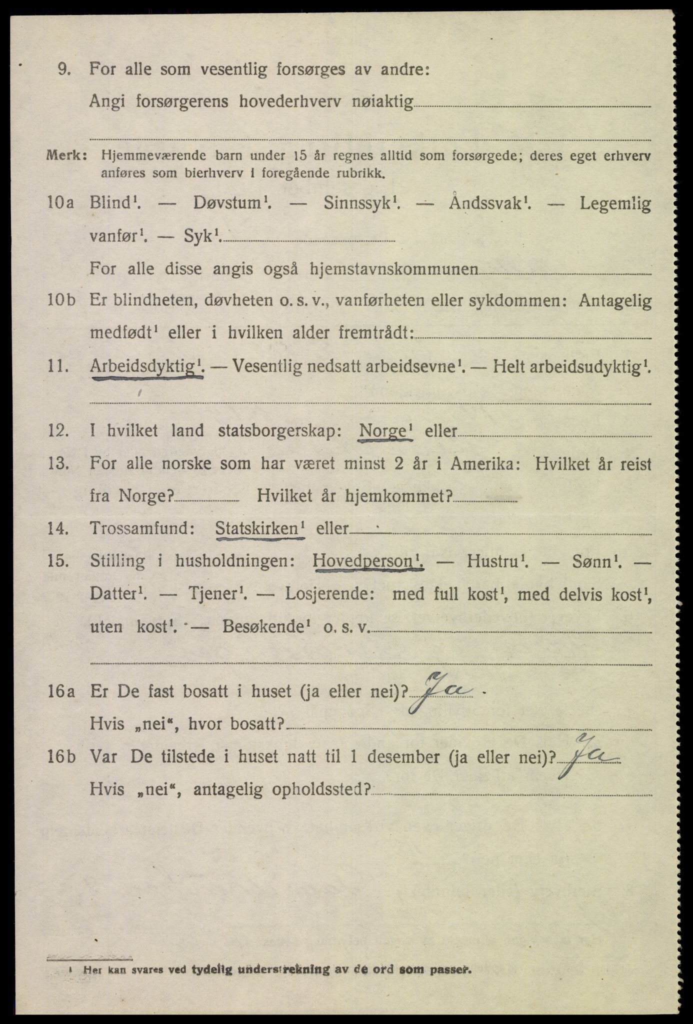 SAK, Folketelling 1920 for 1044 Gyland herred, 1920, s. 453