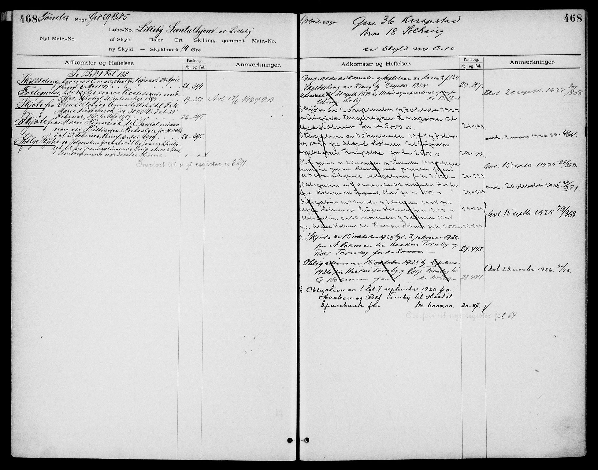 Moss sorenskriveri, SAO/A-10168: Panteregister nr. IV 8b, 1733-1927, s. 468