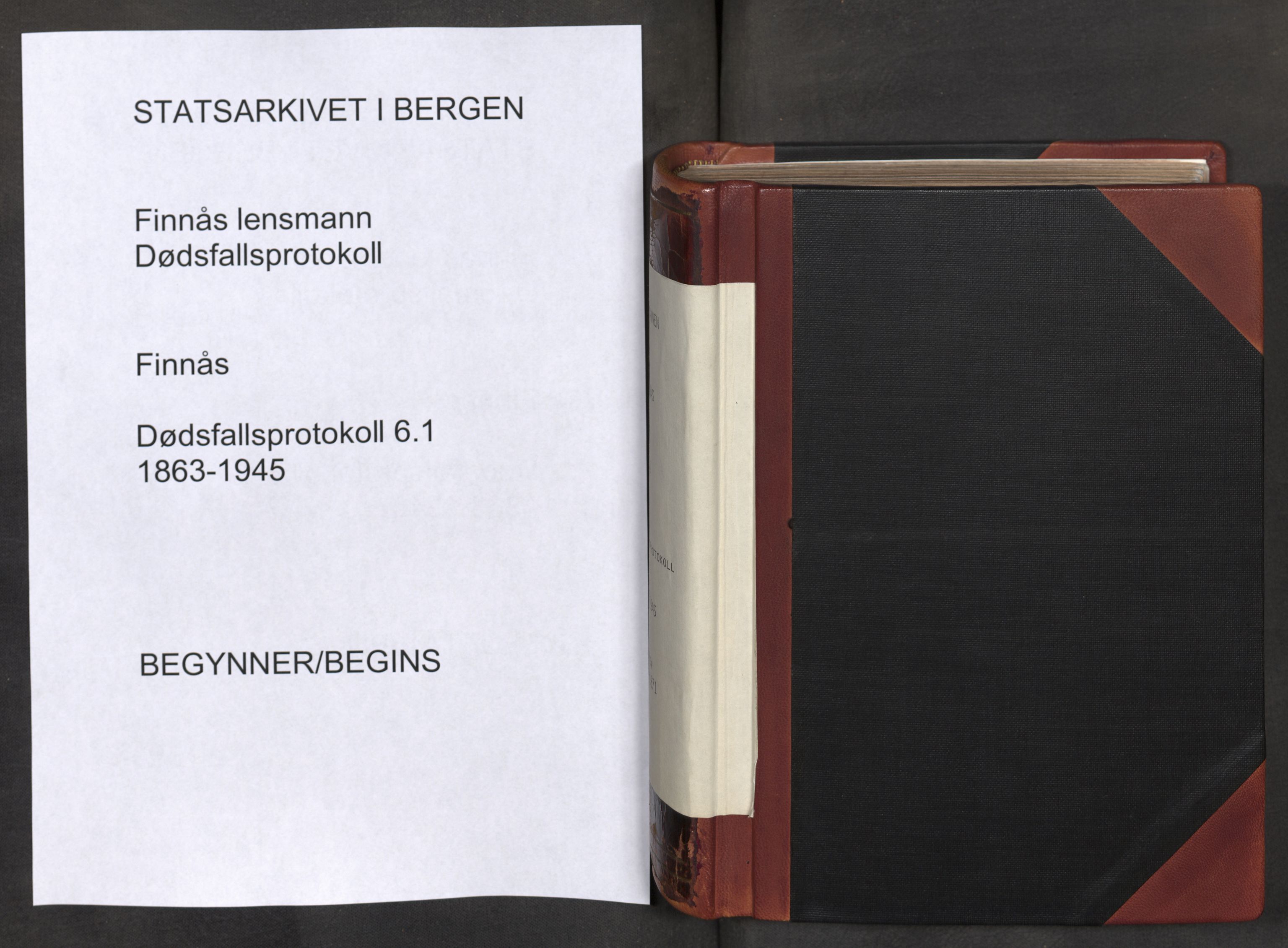 Lensmannen i Finnås, SAB/A-31901/0006/L0001: Dødsfallprotokoll, 1863-1945