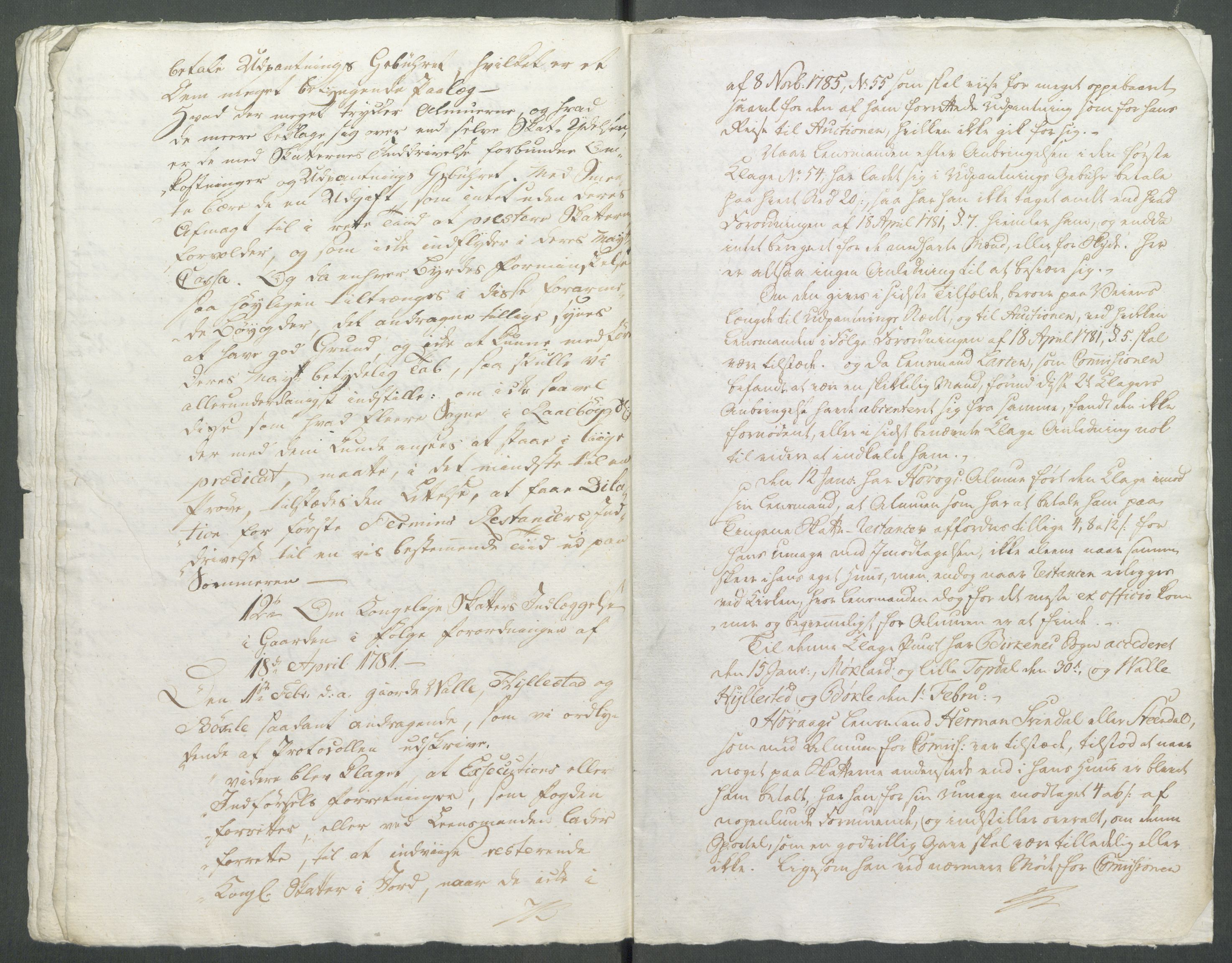 Rentekammeret inntil 1814, Realistisk ordnet avdeling, RA/EA-4070/Od/L0001/0002: Oppløp / [Æ2]: Dokumenter om Lofthusurolighetene i Nedenes, 1786-1789, s. 145