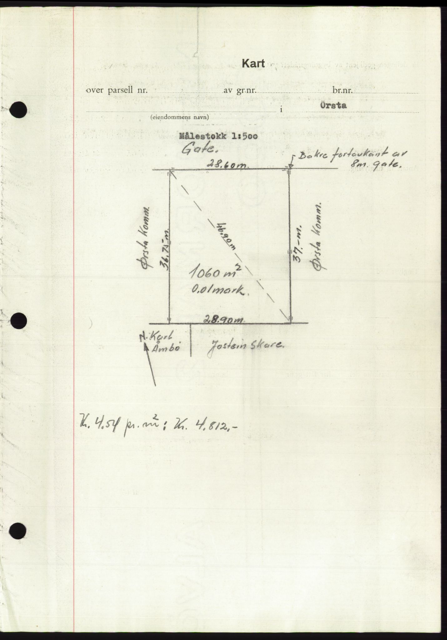 Søre Sunnmøre sorenskriveri, AV/SAT-A-4122/1/2/2C/L0103: Pantebok nr. 29A, 1956-1956, Dagboknr: 207/1956