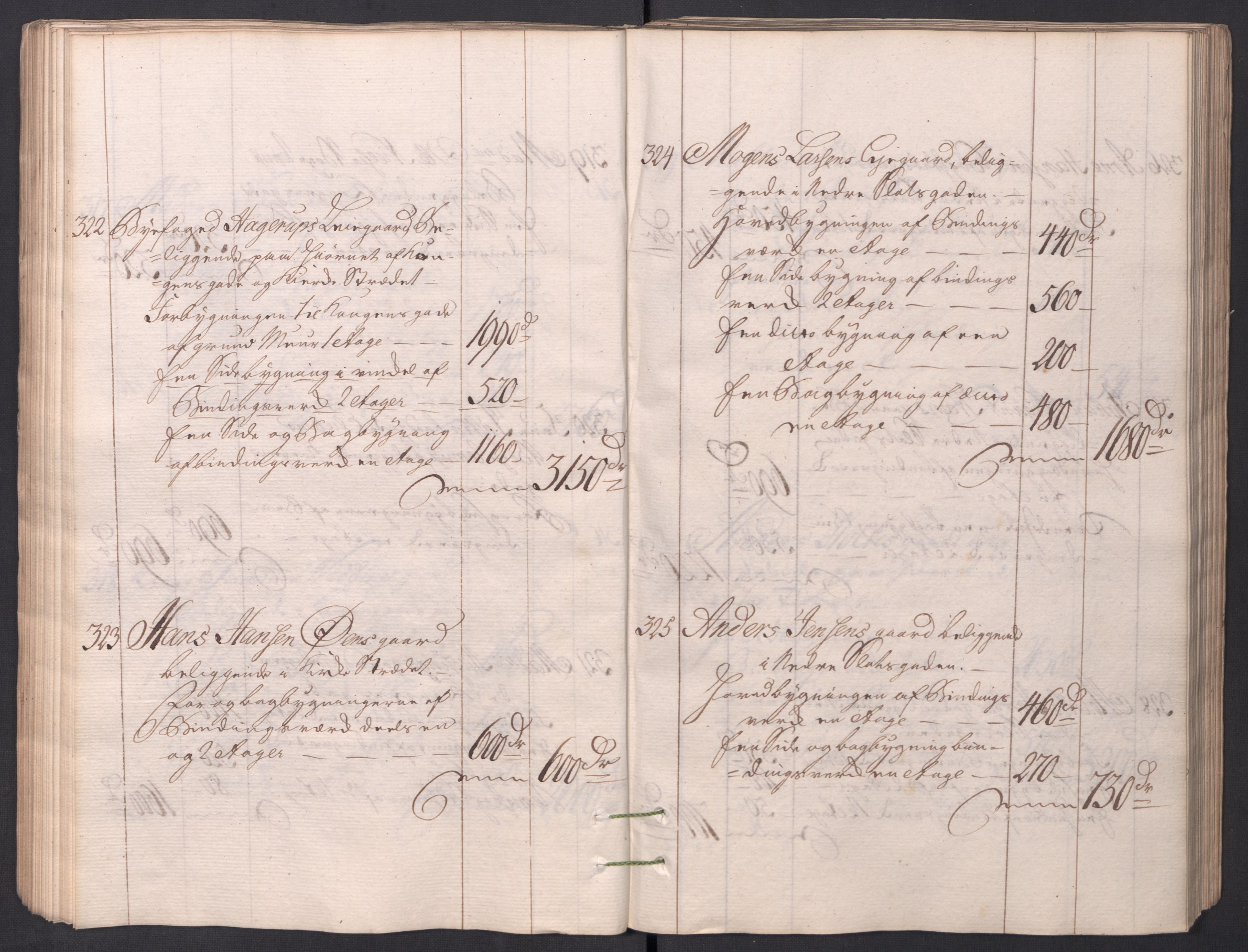 Kristiania stiftamt, AV/SAO-A-10386/I/Ia/L0001/0002: Branntakster / Christiania, 1766-1767