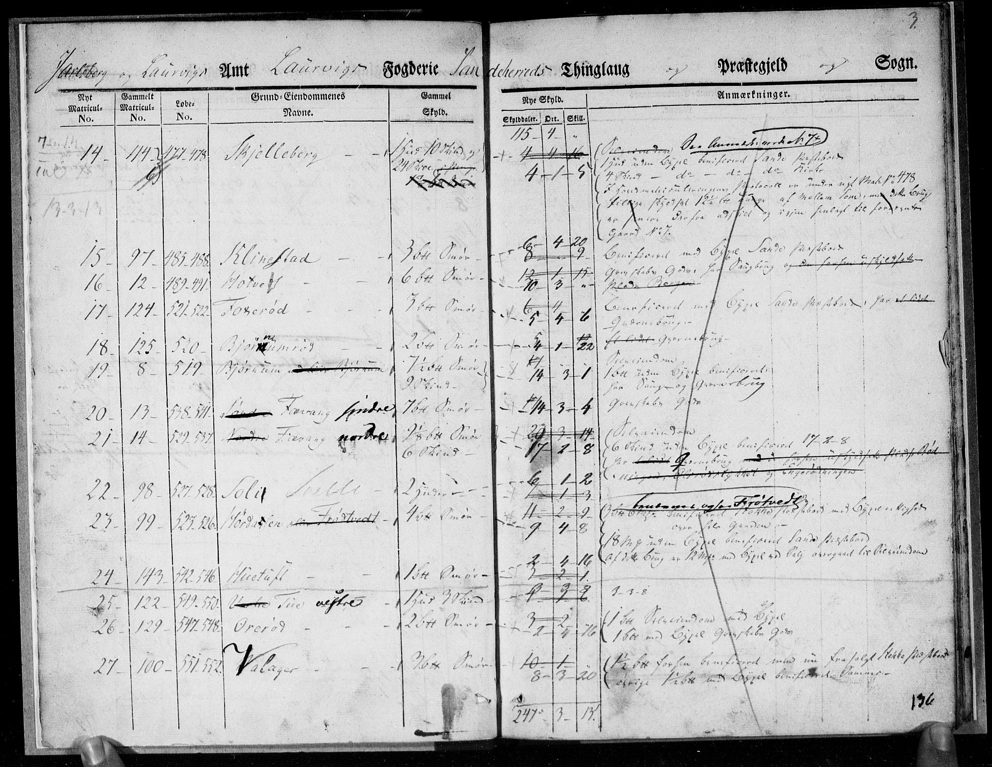 Hovedmatrikkelkommisjonen, AV/RA-S-1529, 1833