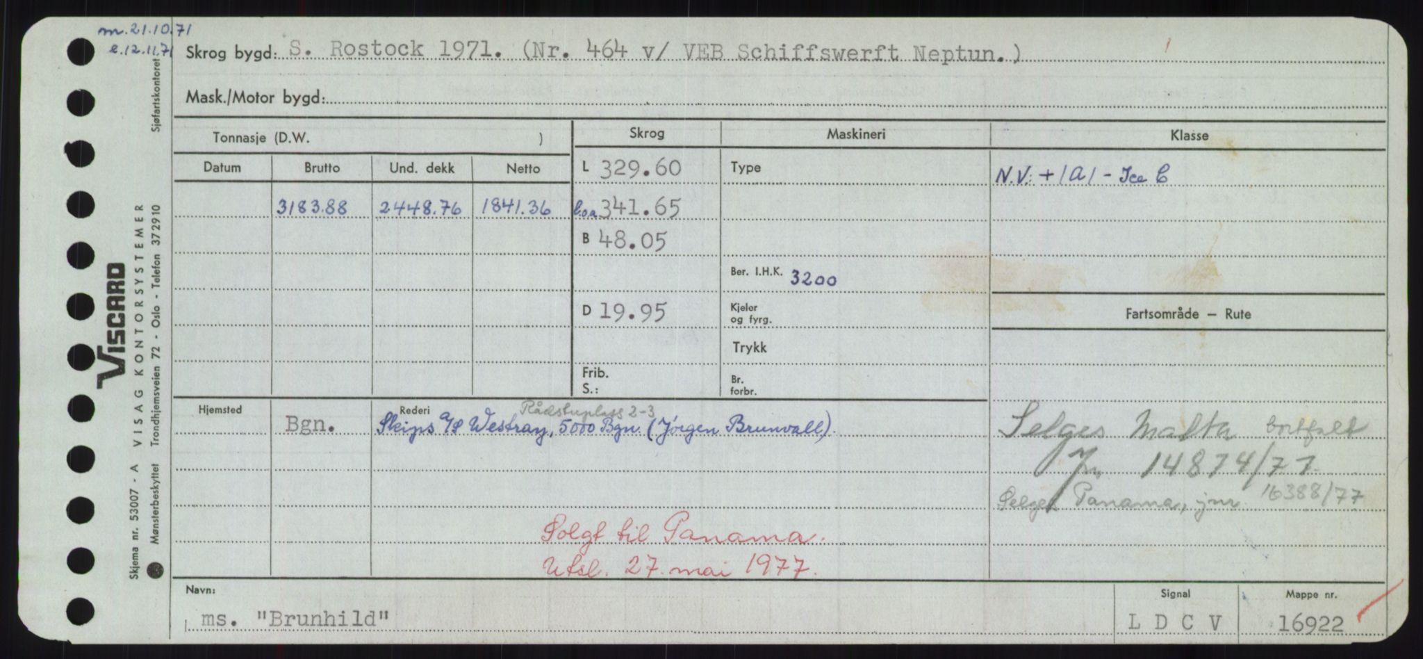 Sjøfartsdirektoratet med forløpere, Skipsmålingen, RA/S-1627/H/Hd/L0005: Fartøy, Br-Byg, s. 397