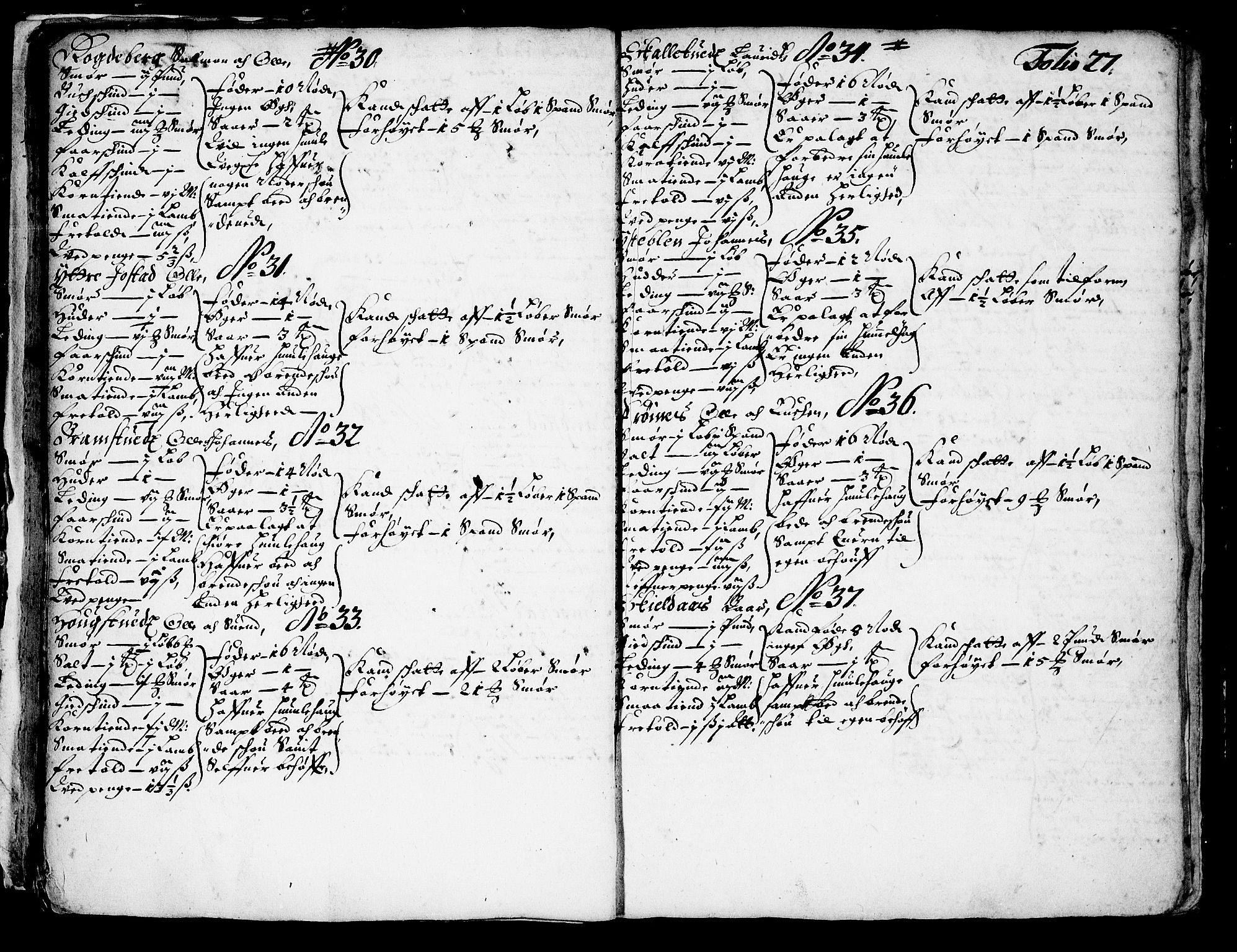 Rentekammeret inntil 1814, Realistisk ordnet avdeling, AV/RA-EA-4070/N/Nb/Nba/L0037: Hardanger fogderi, 1667, s. 26b-27a