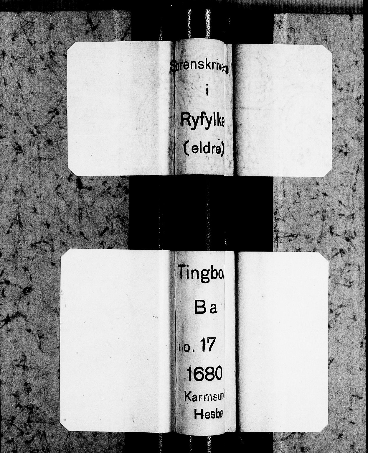 Ryfylke tingrett, SAST/A-100055/001/I/IB/IBBa/L0017: Tingbok, Karmsund og Hesby, 1680
