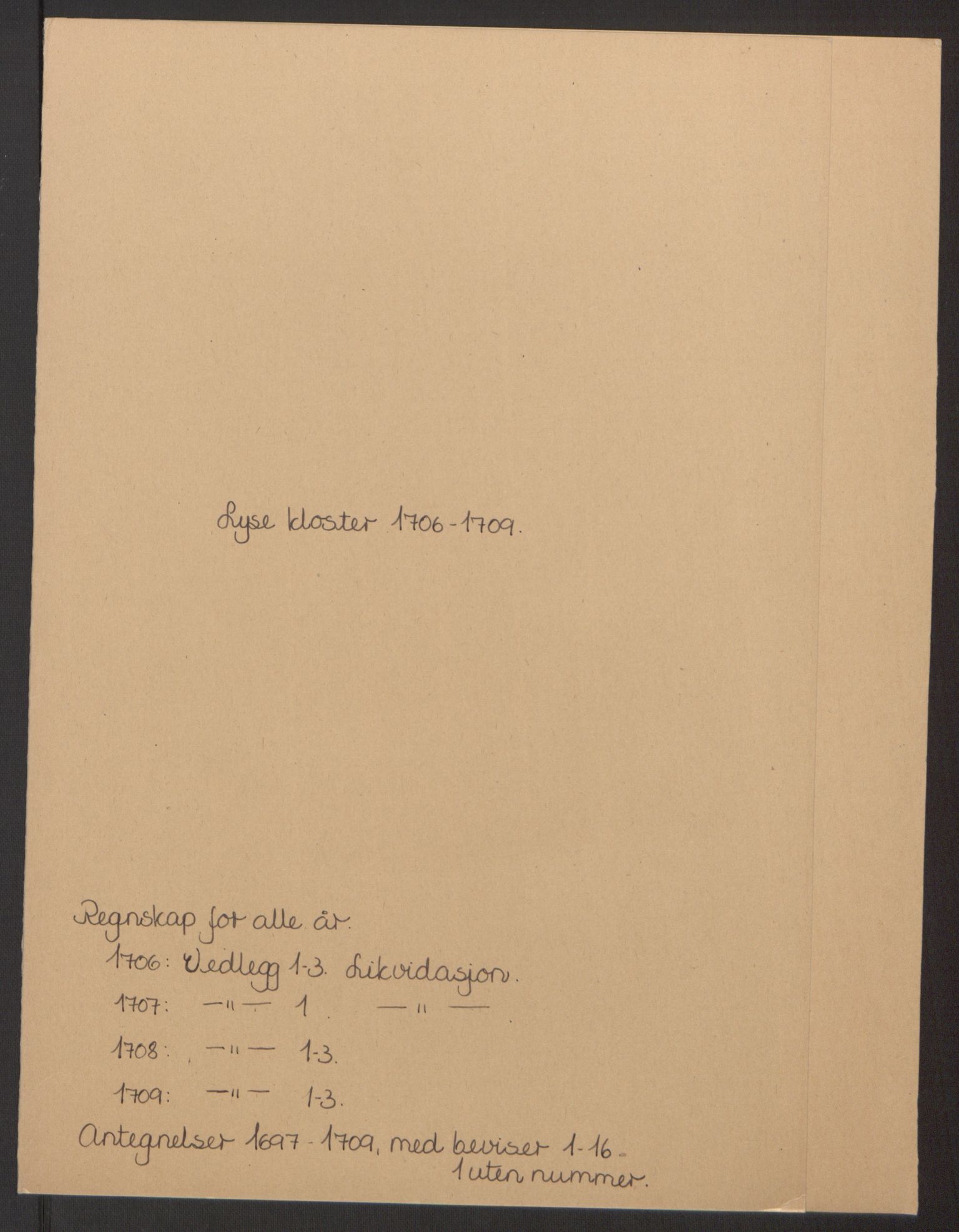 Rentekammeret inntil 1814, Reviderte regnskaper, Fogderegnskap, AV/RA-EA-4092/R50/L3159: Fogderegnskap Lyse kloster, 1691-1709, s. 242
