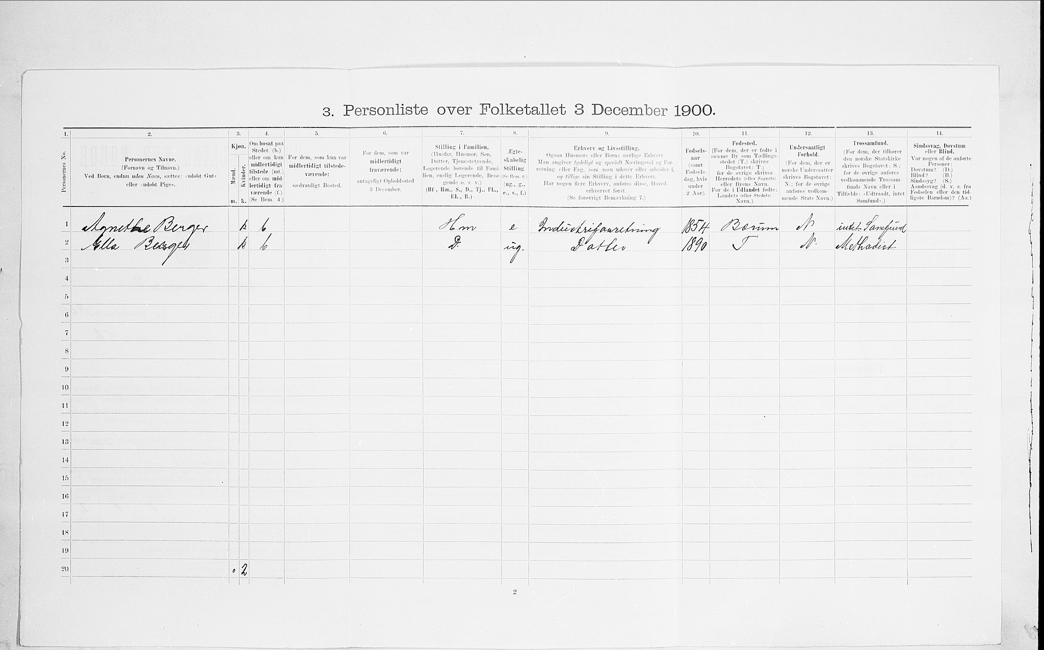 SAO, Folketelling 1900 for 0301 Kristiania kjøpstad, 1900, s. 101893